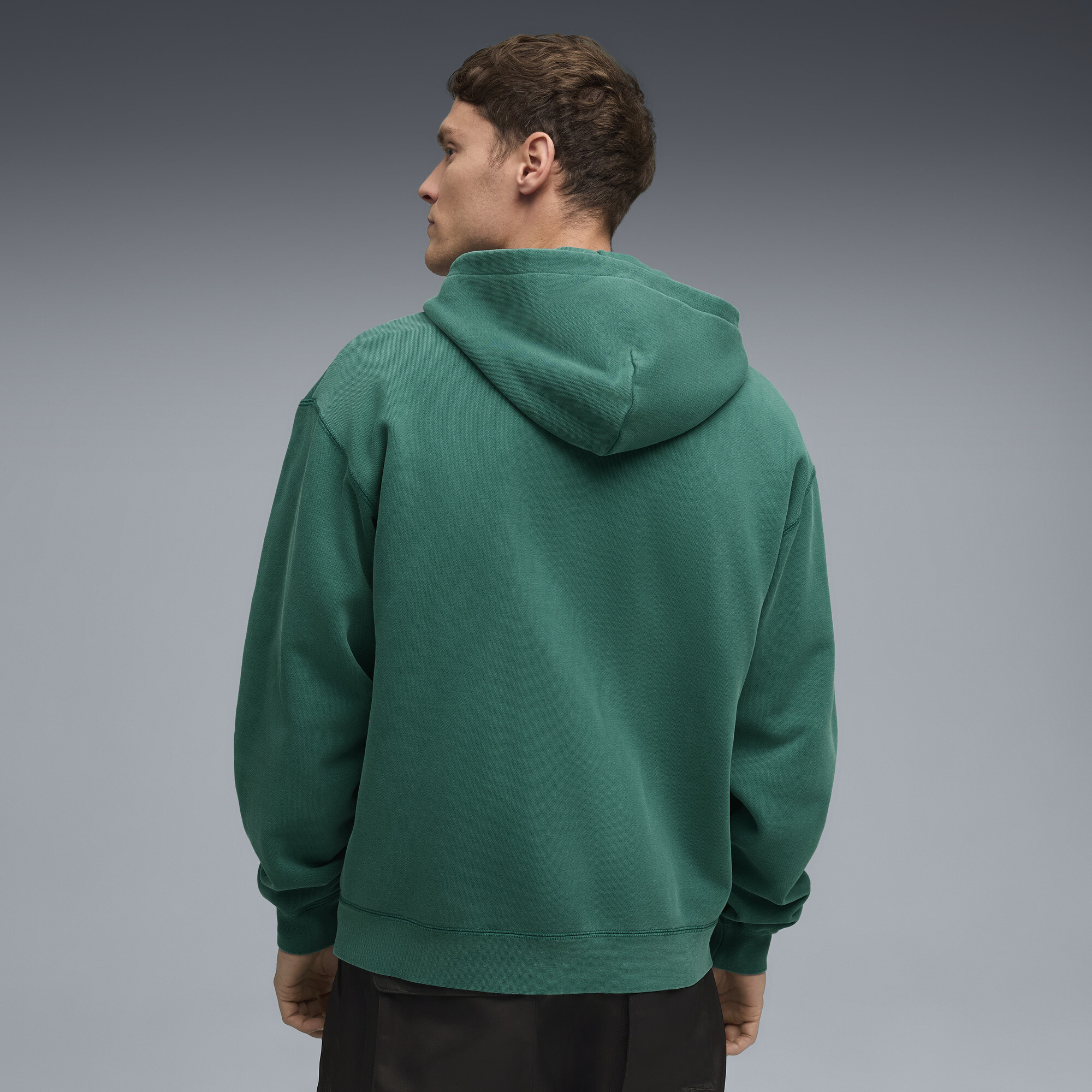 PUMA x ASTON MARTIN ARAMCO F1Â® TEAM hoodie met volledige rits voor Heren, Groen, Maat S thumbnail 5