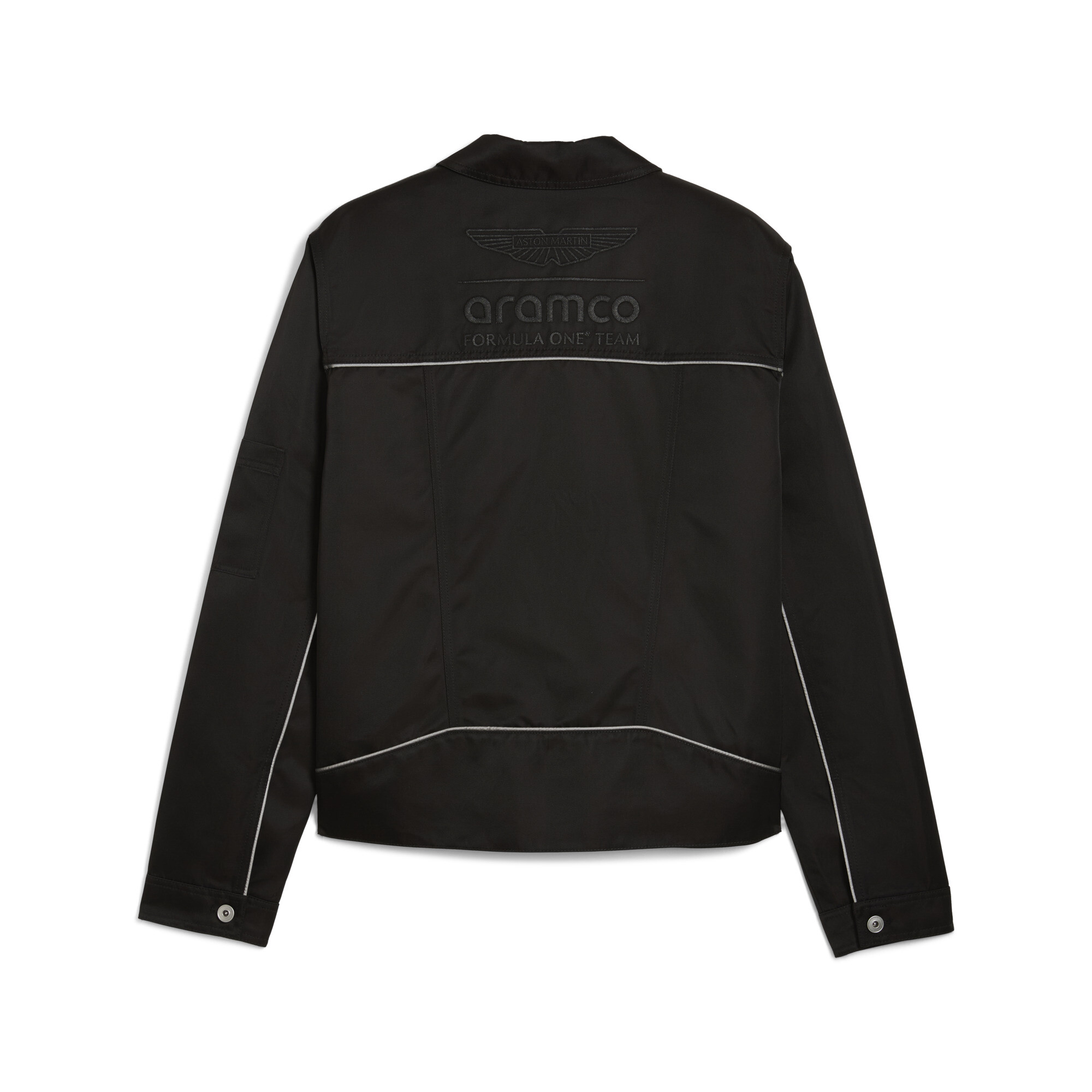 PUMA x ASTON MARTIN ARAMCO F1Â® TEAM jack met volledige rits voor Heren, Zwart, Maat XS thumbnail 2
