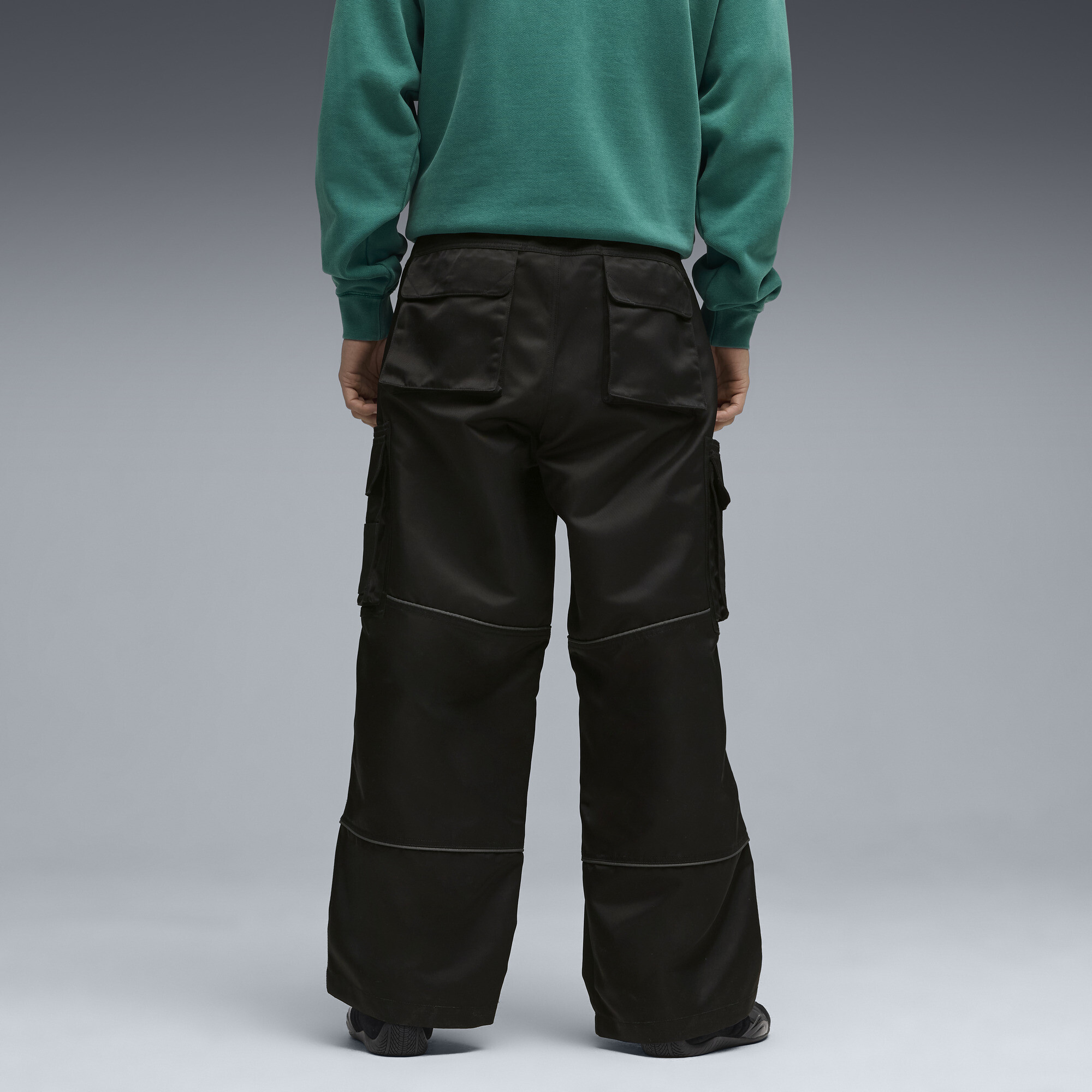 PUMA x ASTON MARTIN ARAMCO F1Â® TEAM broek met volledige rits voor Heren, Zwart, Maat 38 thumbnail 3