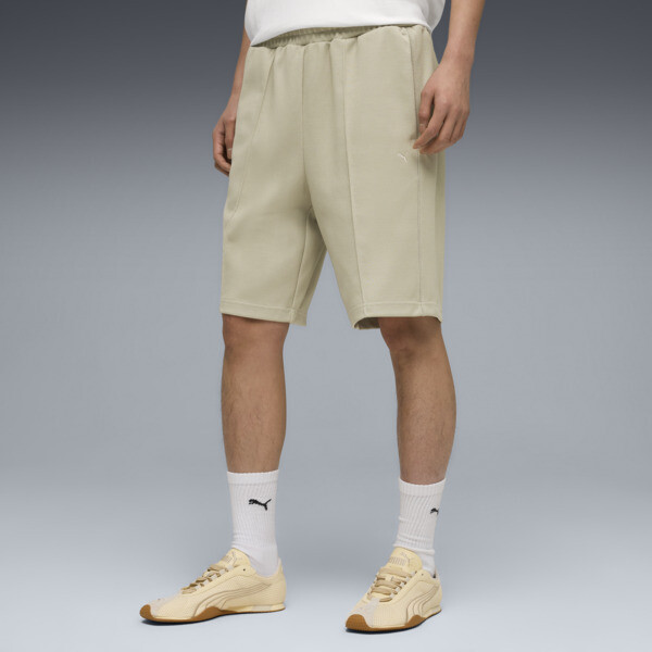 Shorts PUMA Holgados T7 para Hombre en Talle Grande Pebble Gris