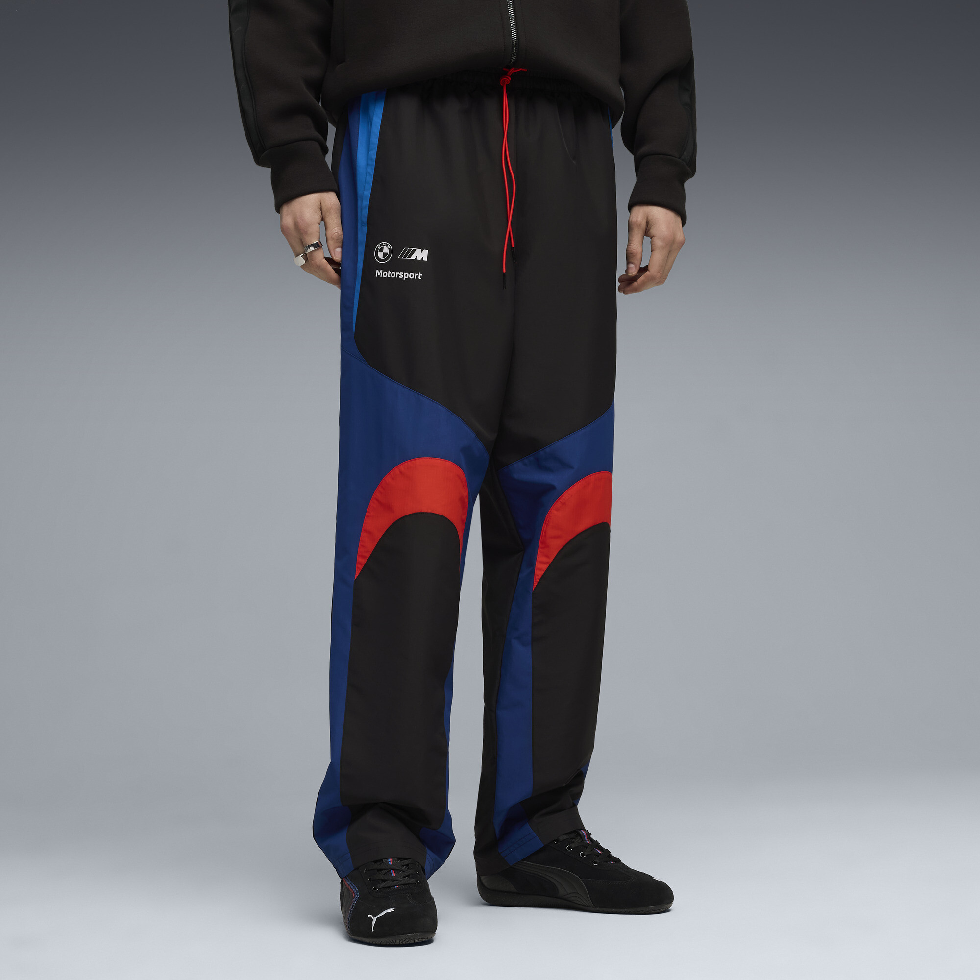 PUMA BMW M MOTORSPORT Lifestyle broek voor Heren, Zwart, Maat XL thumbnail 4