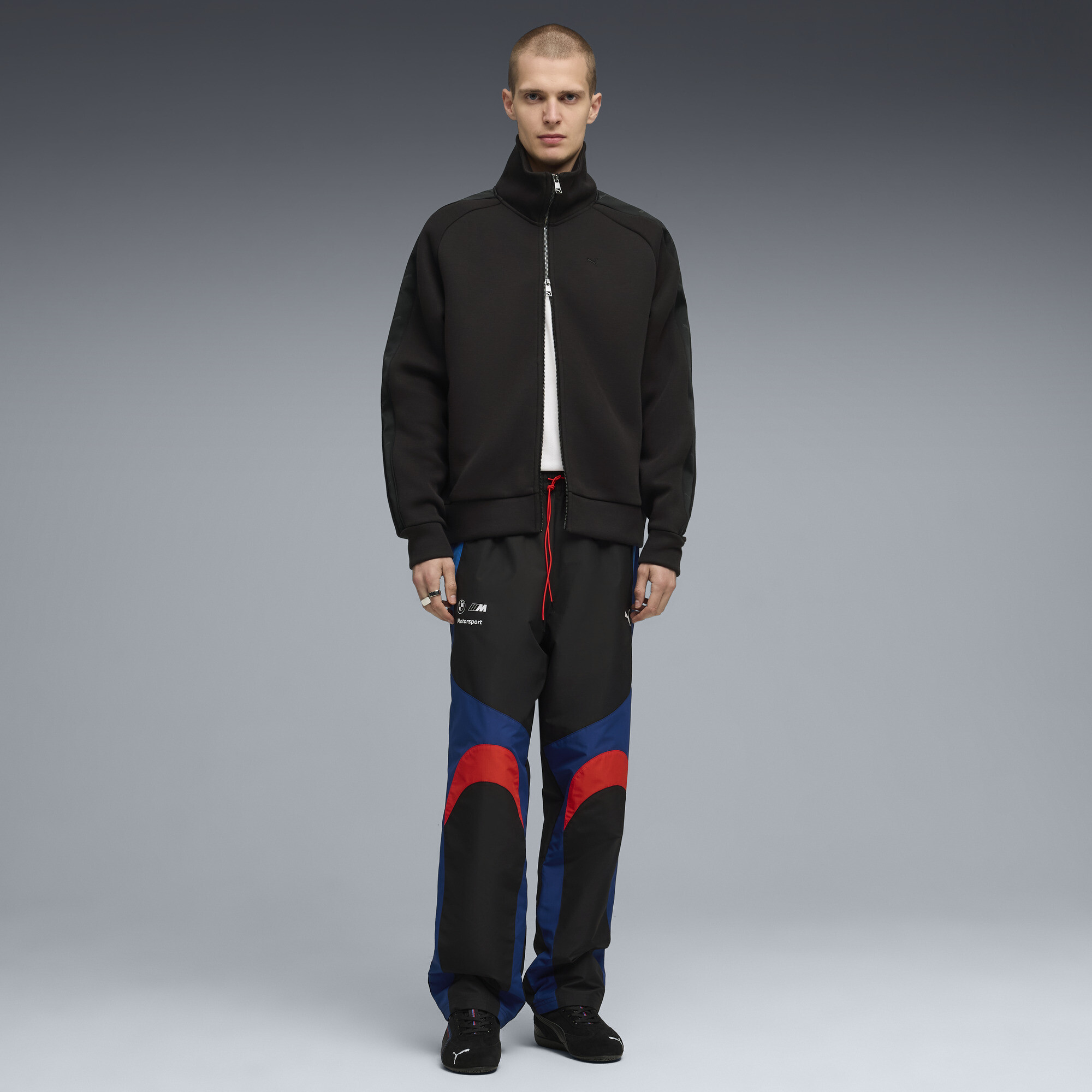 PUMA BMW M MOTORSPORT Lifestyle broek voor Heren, Zwart, Maat XL thumbnail 2