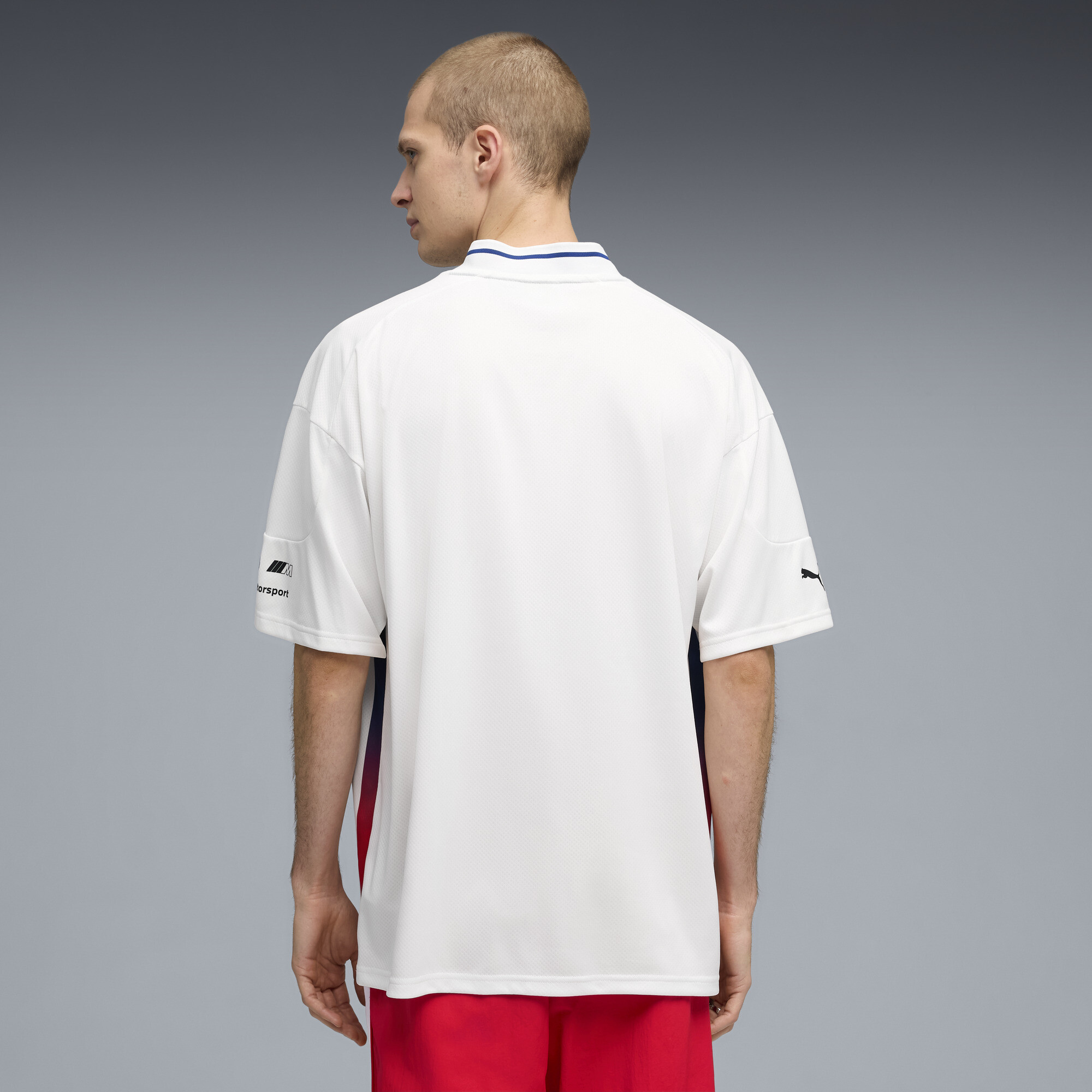 PUMA BMW M MOTORSPORT Lifestyle shirt voor Heren, Wit, Maat L thumbnail 3