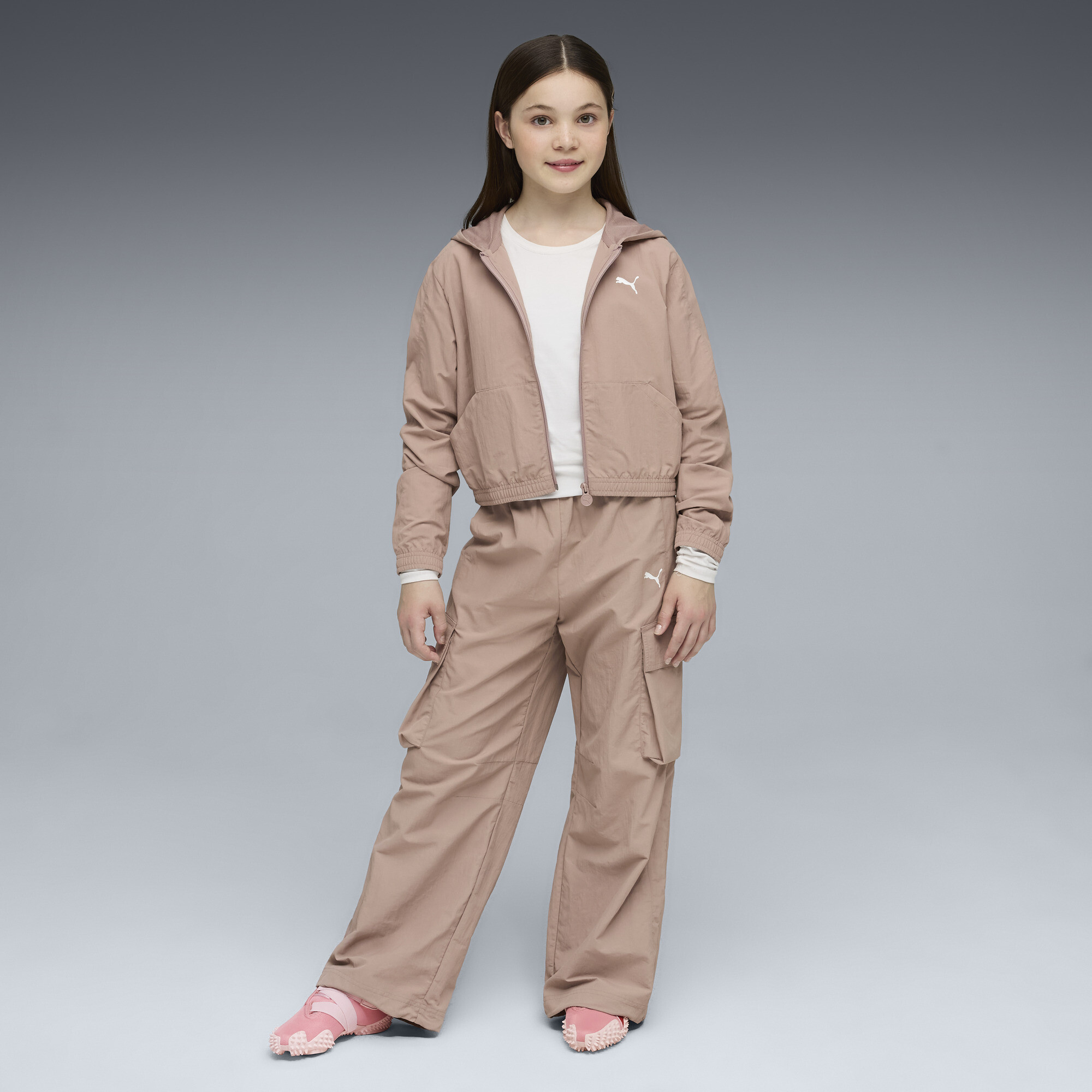 PUMA T7 kort jack voor Dames, Maat 13-14Y thumbnail 2