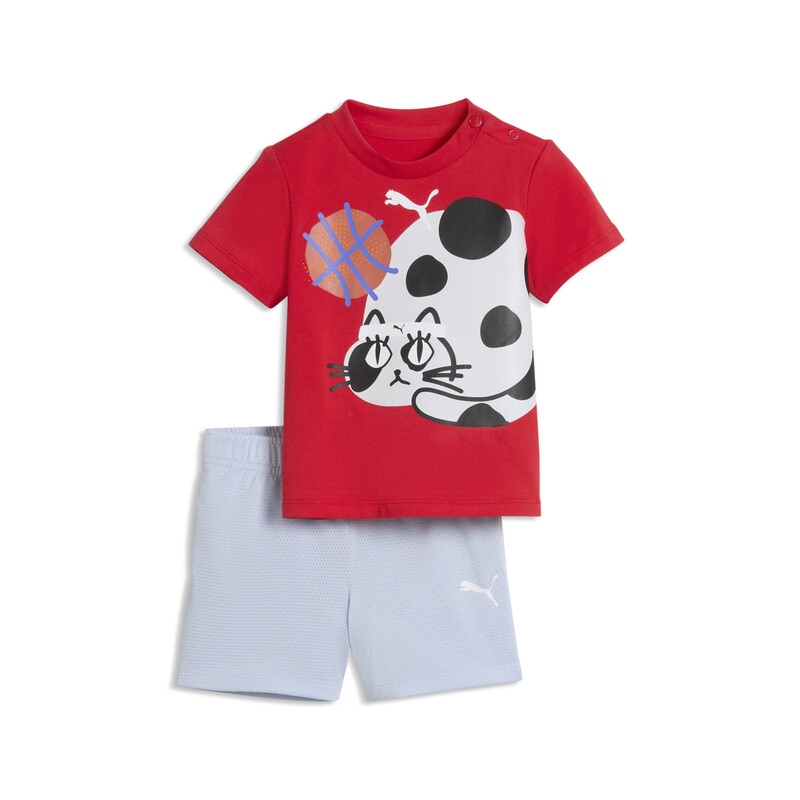 

PUMA Sporty Cats Infants' Kitty Print T-Shirt And Shorts Set