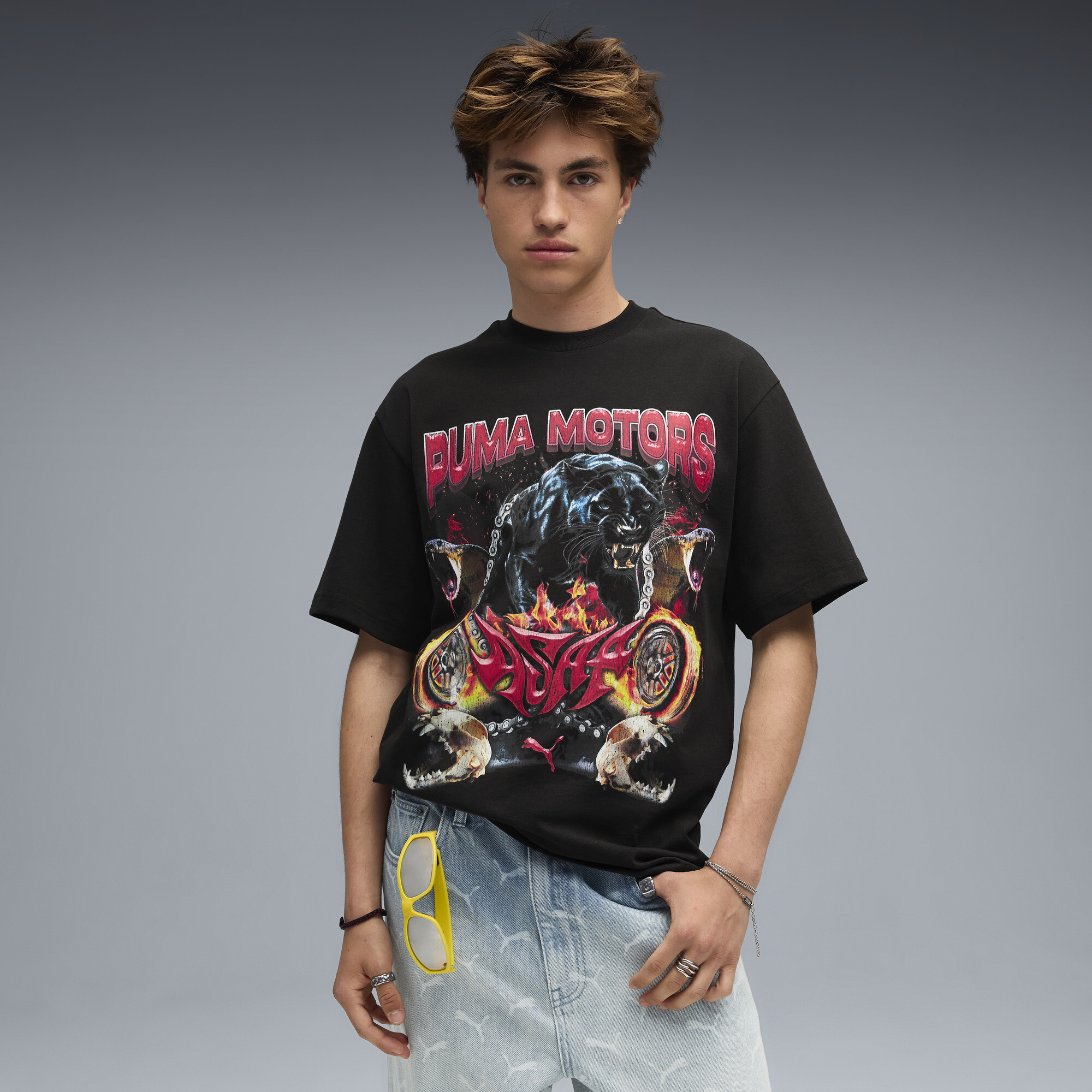 Puma X A$ap Rocky Motors Tee T-shirt In Multi