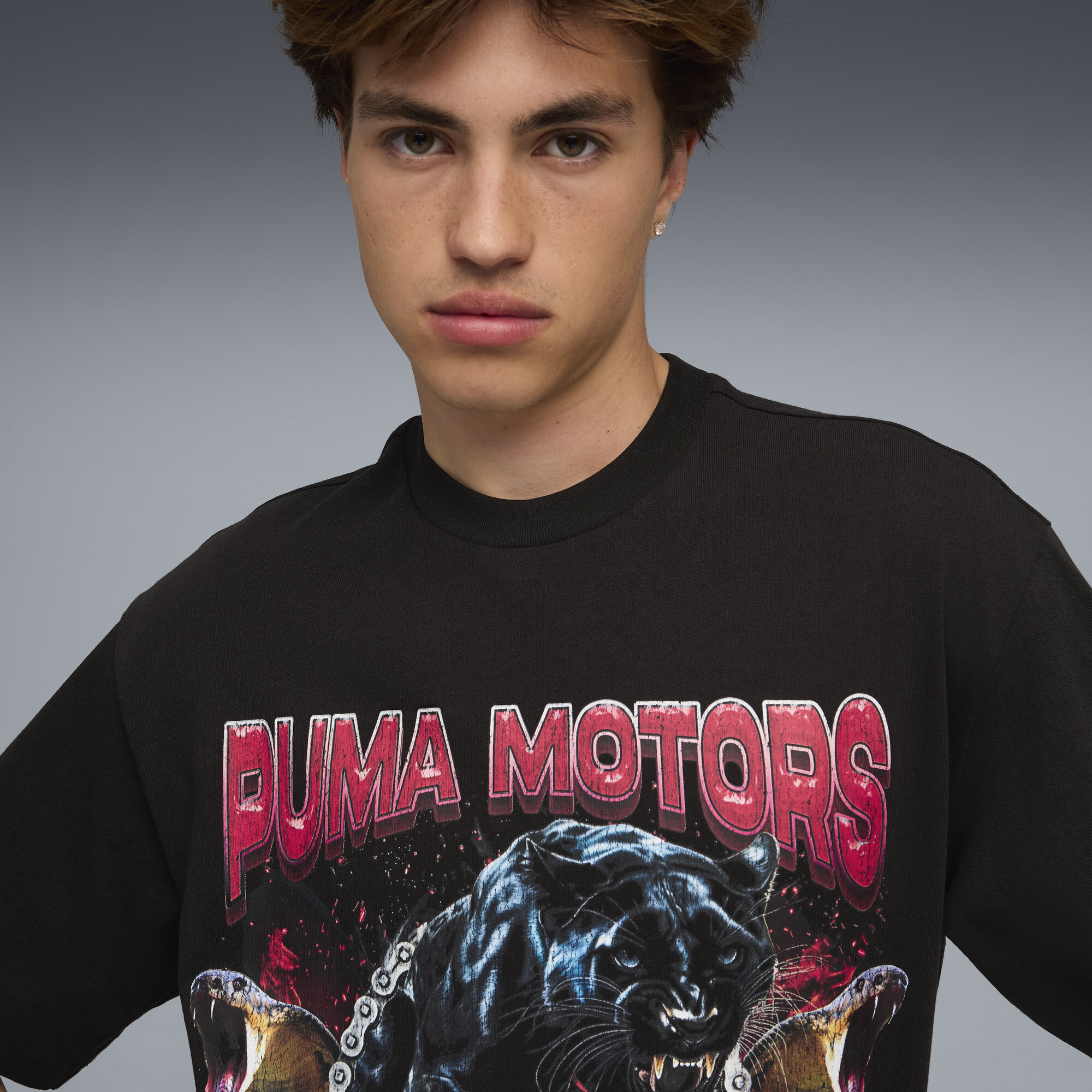 A$AP ROCKY x PUMA Motors T-shirt voor Heren, Zwart, Maat L thumbnail 4