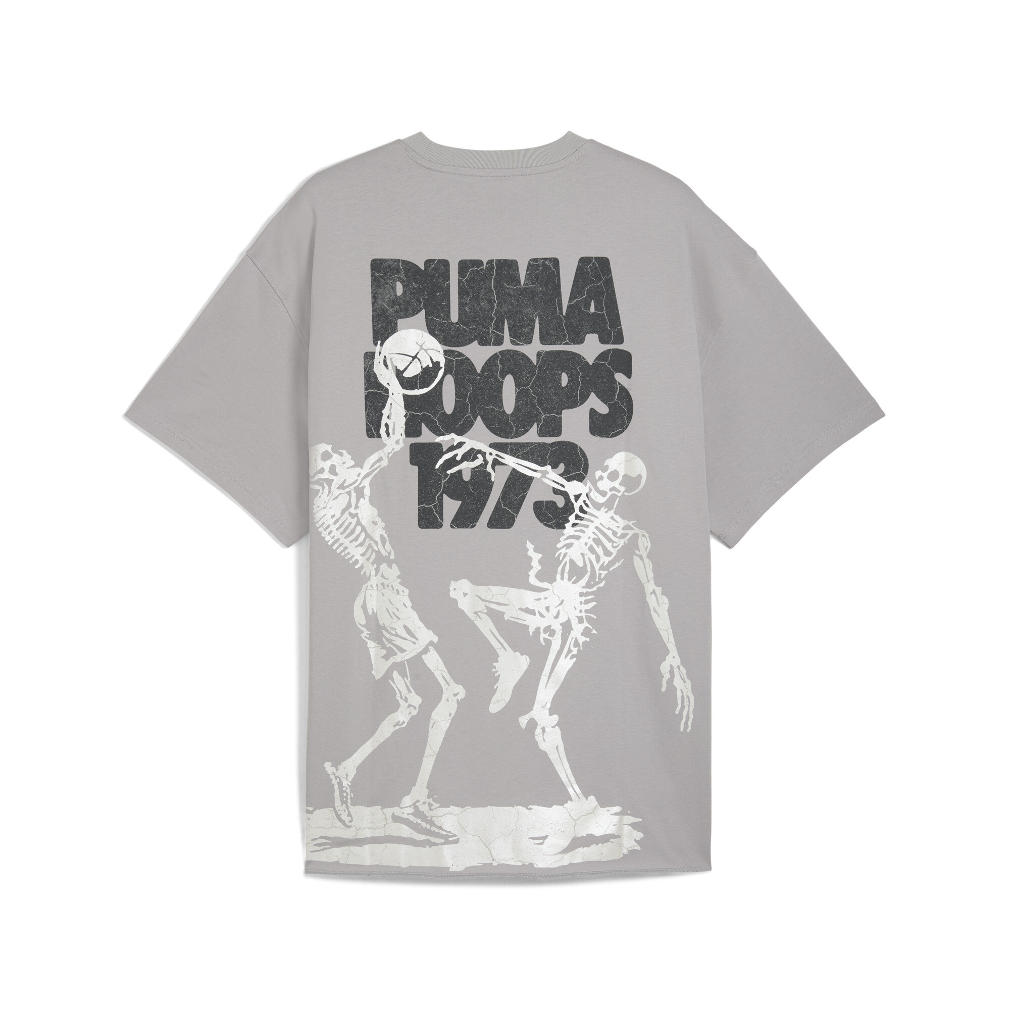 PUMA Hoopocalypse uniseks basketbal-T-shirt II, Grijs, Maat 3XL thumbnail 2