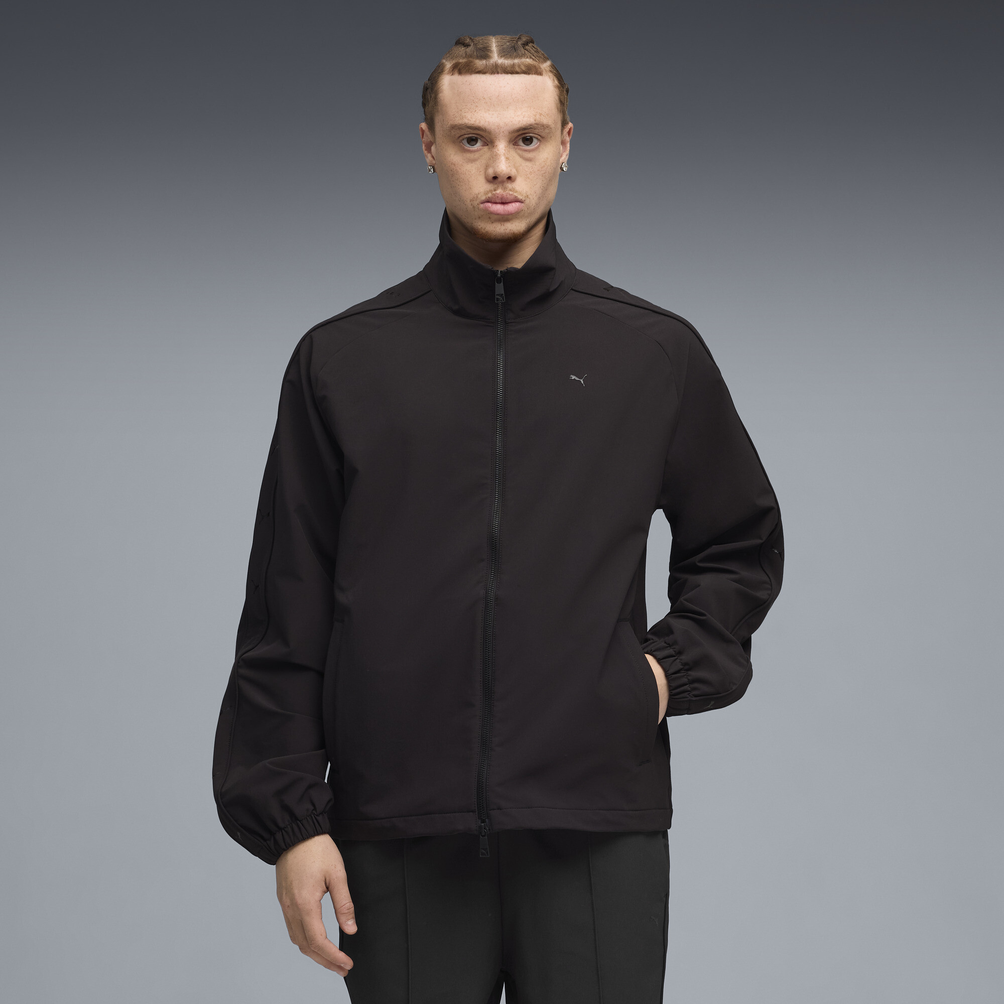 PUMA T7 Woven Track Jacket Men in Black, Size S