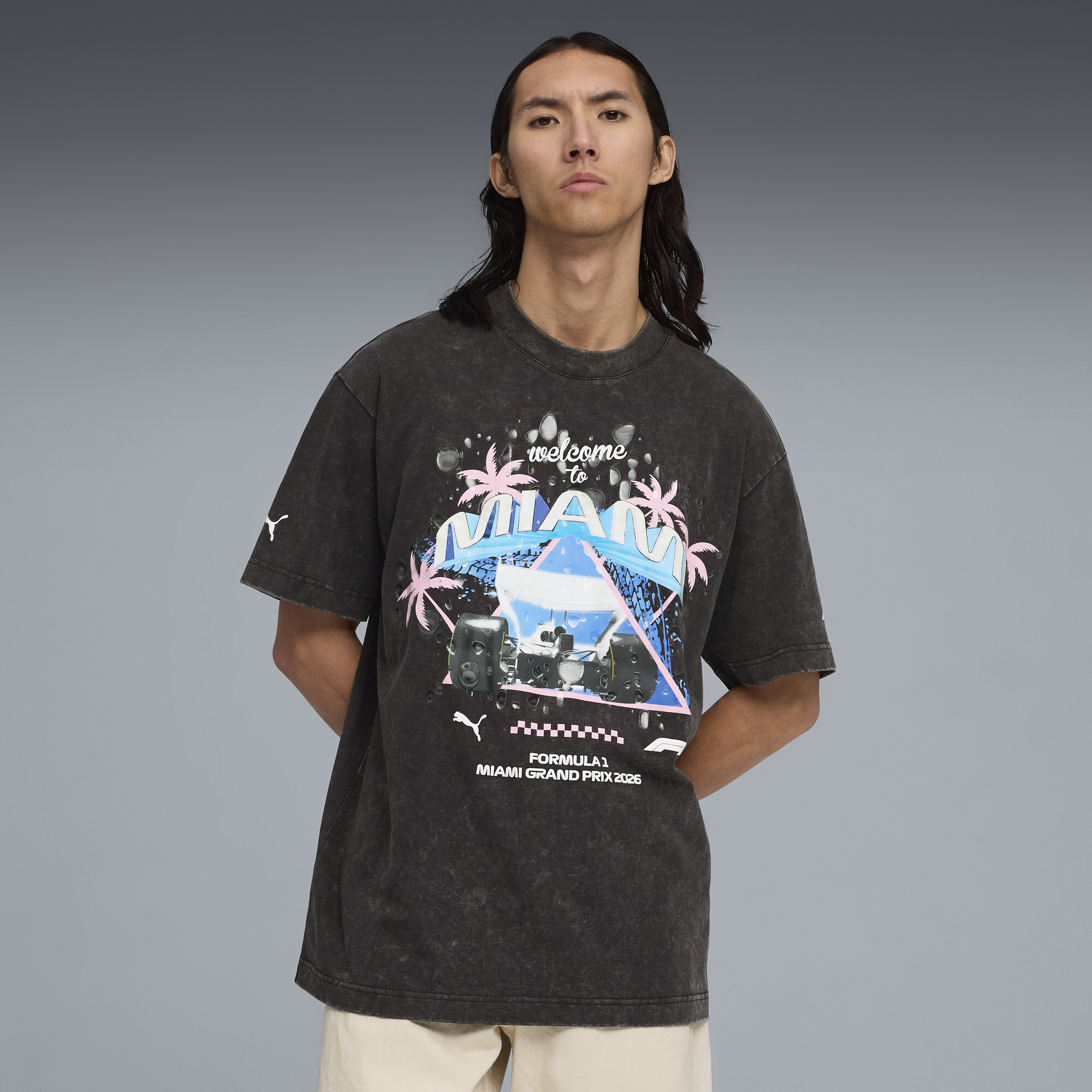 PUMA F1® Miami Men's Graphic T-Shirt in Black, Size XXL