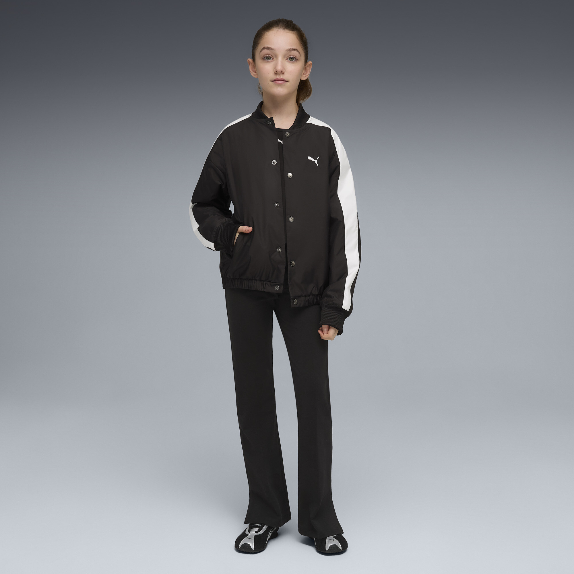 PUMA Classics flaRood legging met hoge taille voor Dames, Zwart, Maat 11-12Y thumbnail 4