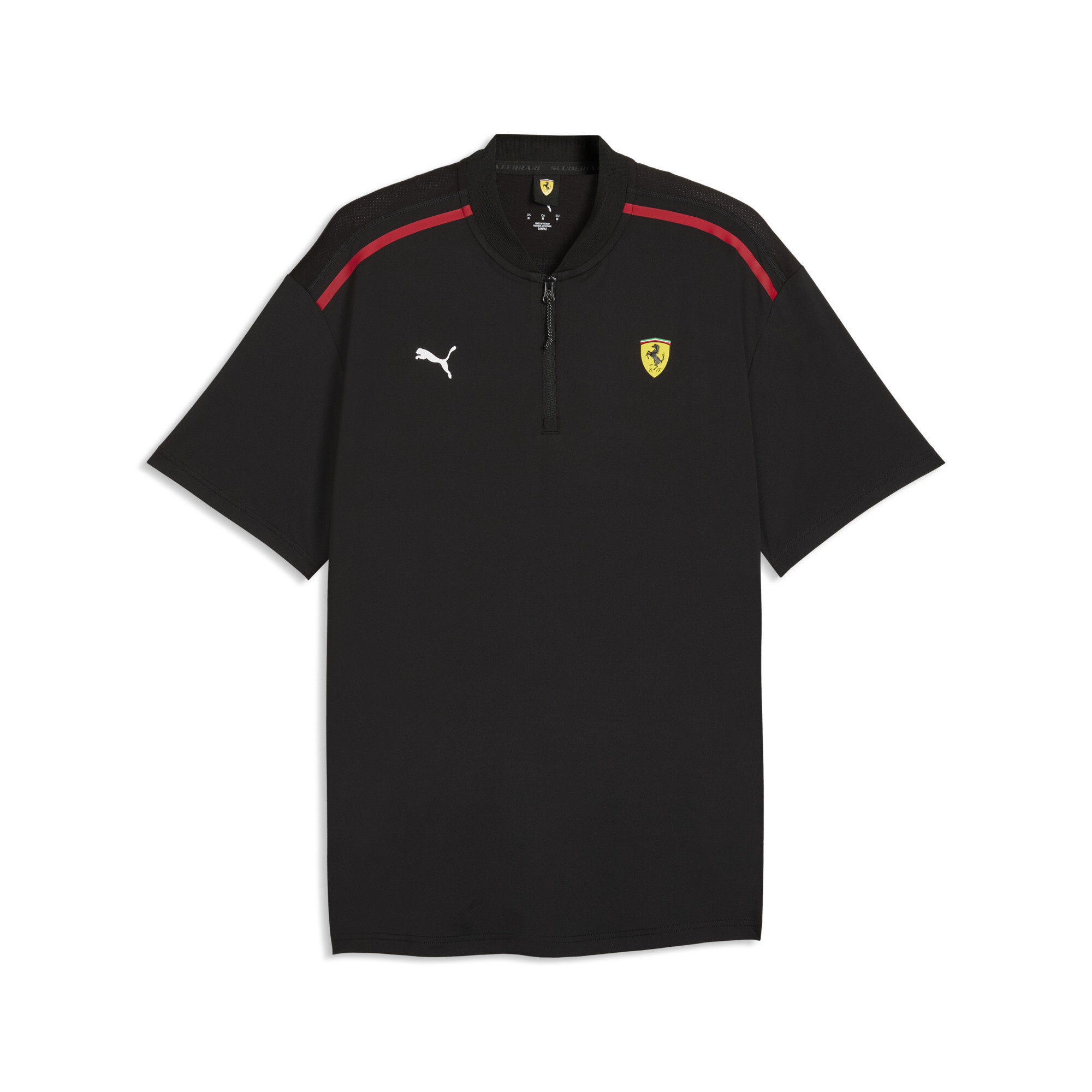 PUMA Męska koszulka polo Scuderia Ferrari Premium CLOUDSPUN o luźnym kroju, Akcesoria, Czarny, XXL