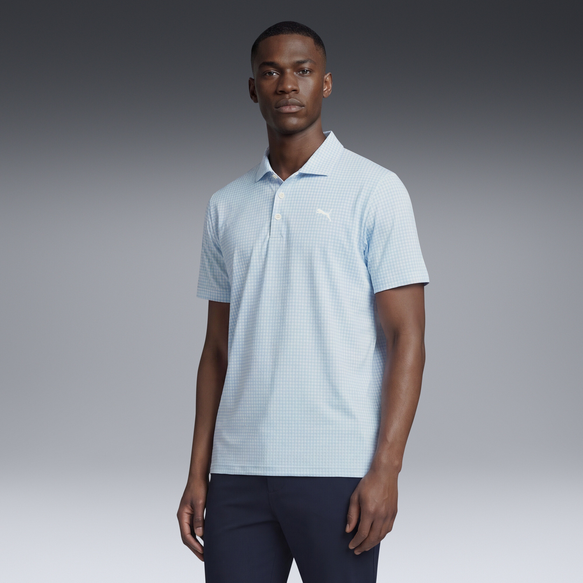 PUMA Polo de golf Mono Check CLOUDSPUN Homme Vêtements - vue 2