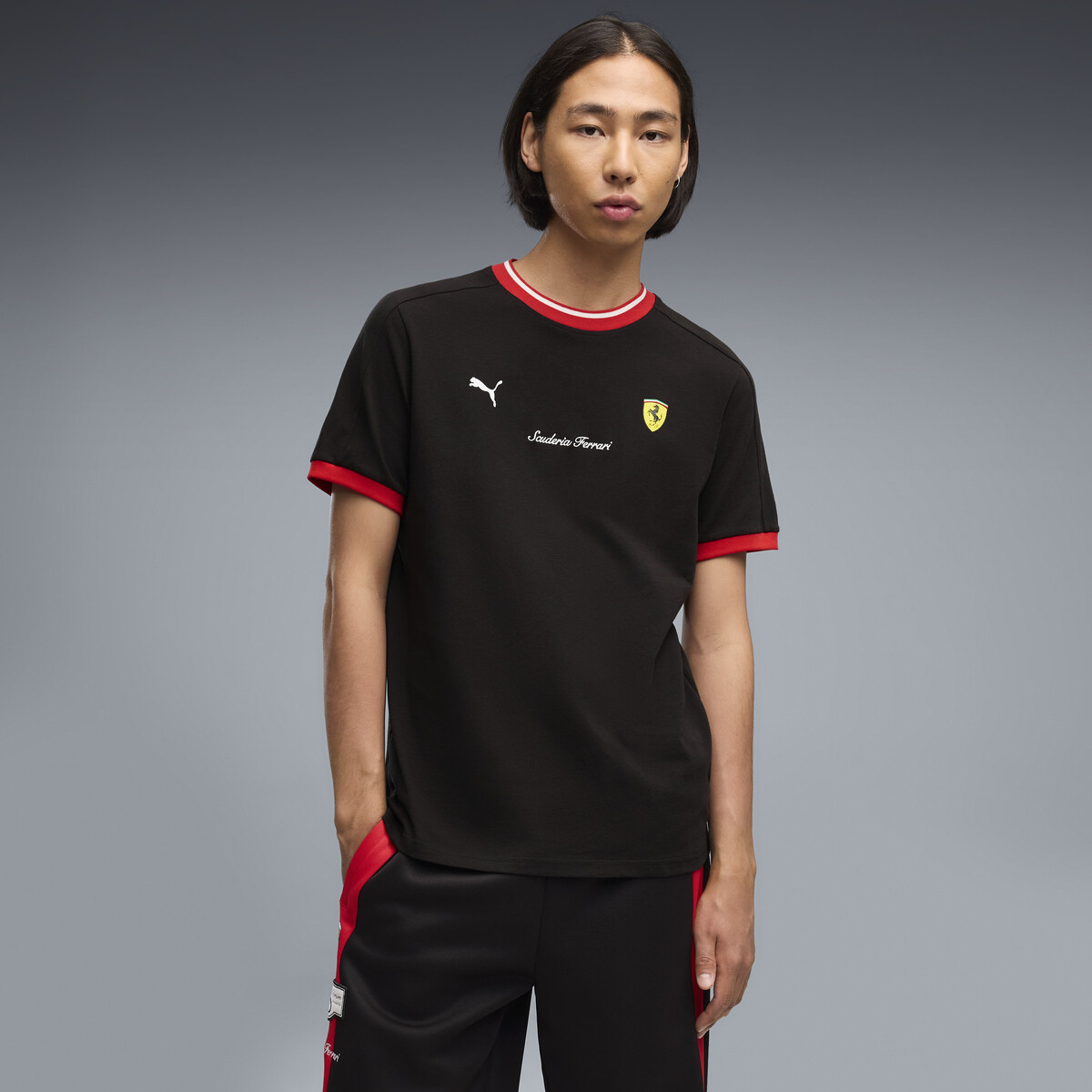 Scuderia Ferrari Lifestyle T-Shirt Relaxed Men in Black by PUMA, XXL