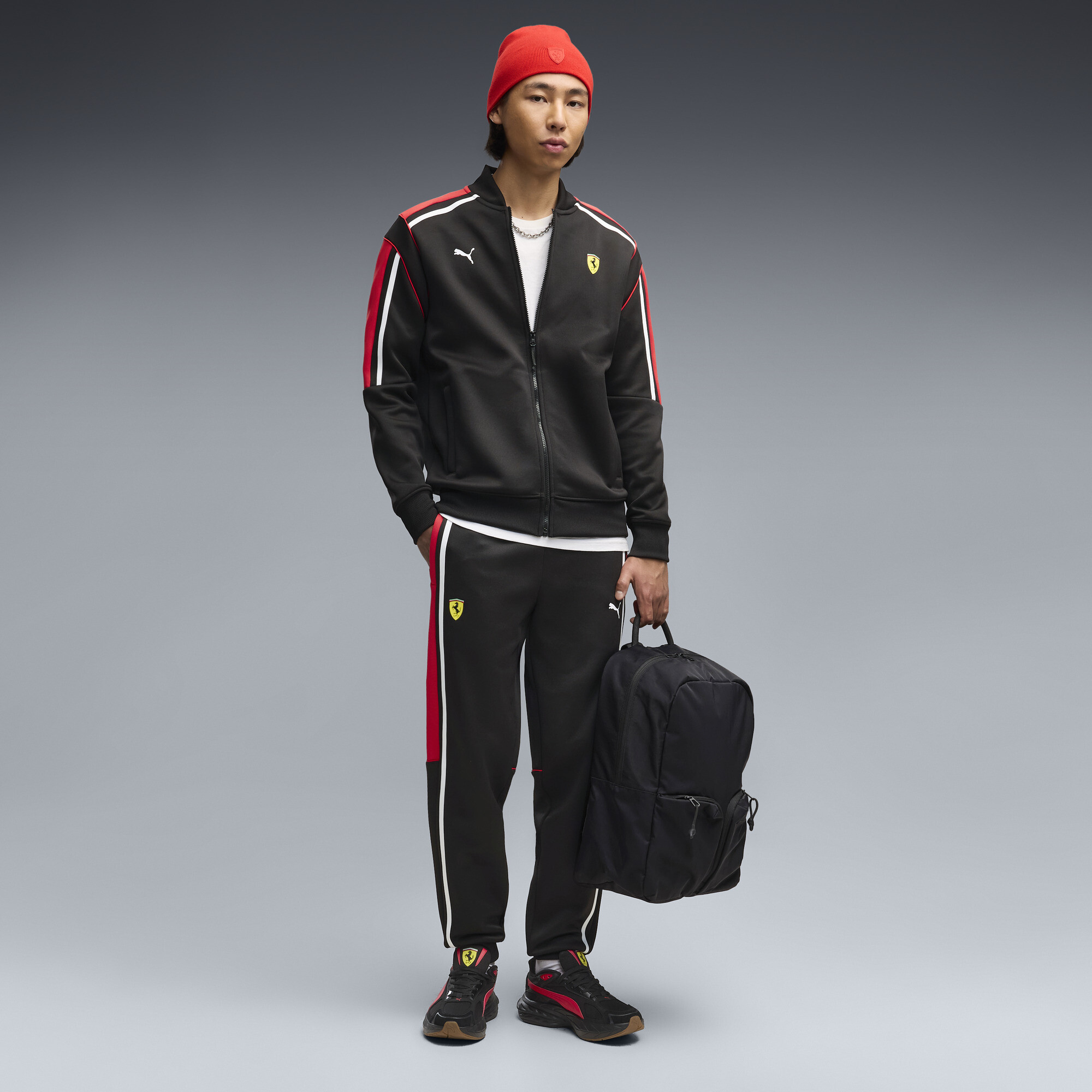 PUMA Scuderia Ferrari Men's MT7 Track Pants in Black, Size S