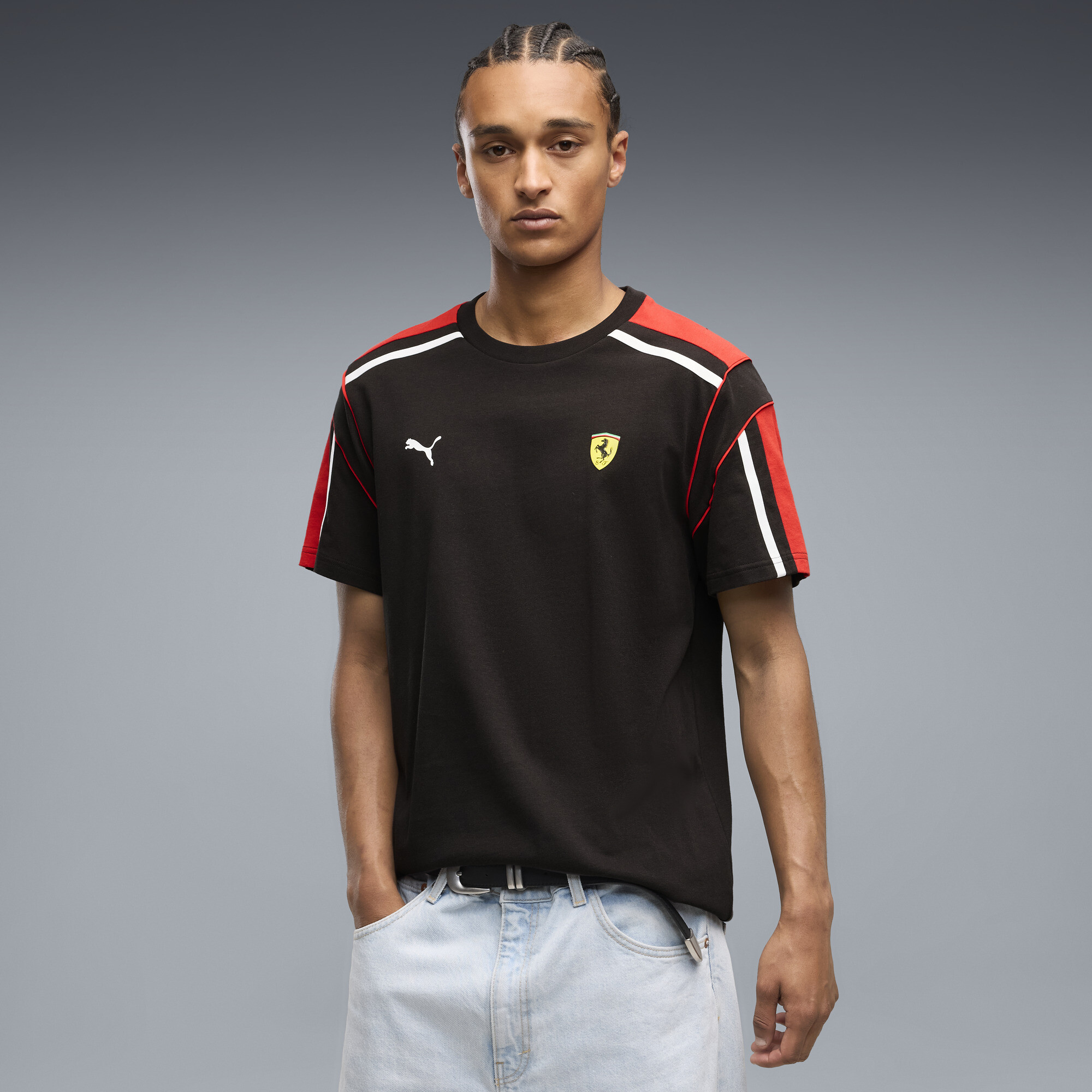 PUMA Ferrari MT7 T-Shirt Herren, Accessoires, Schwarz, S