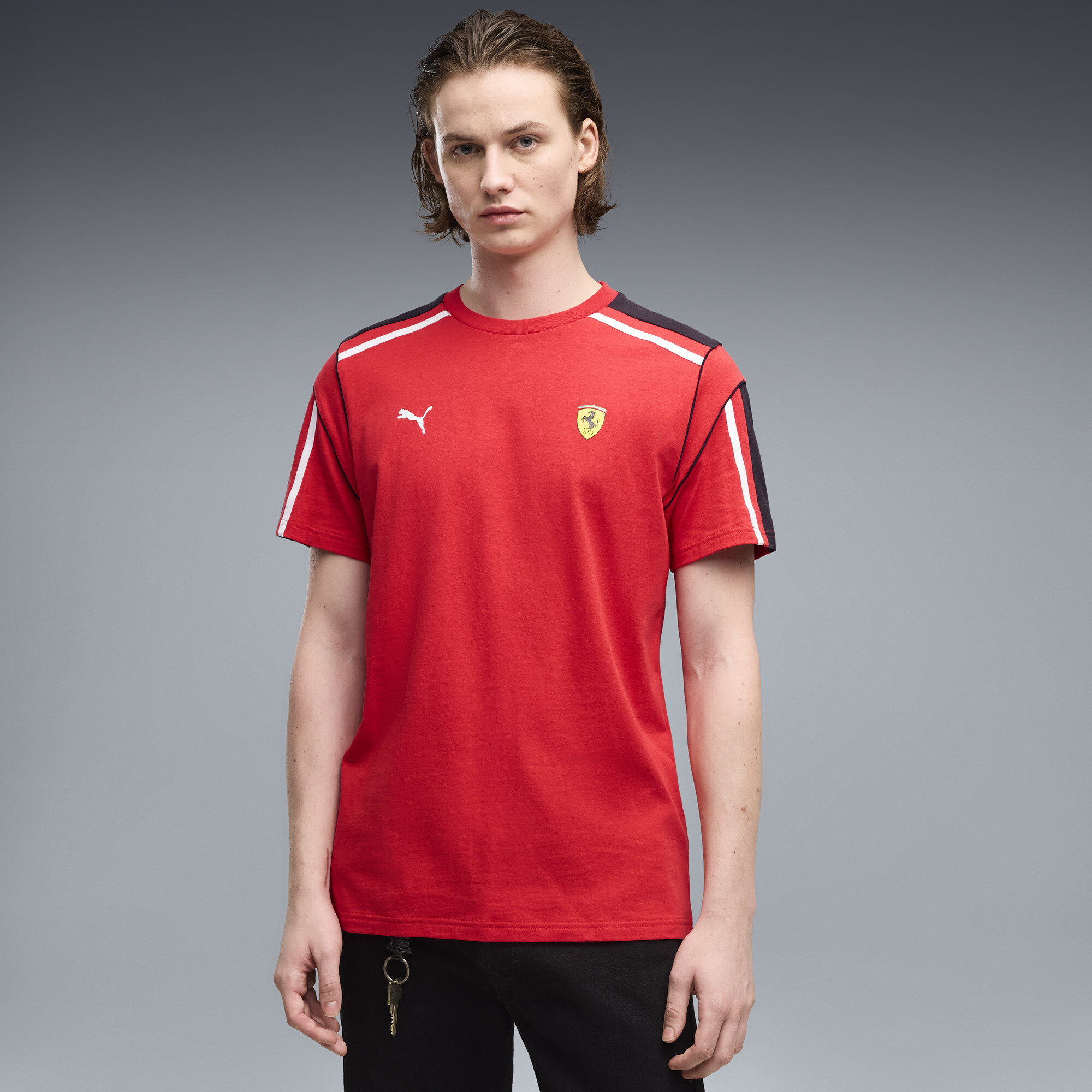 PUMA Ferrari MT7 T-Shirt Herren, Accessoires, Rot, XS