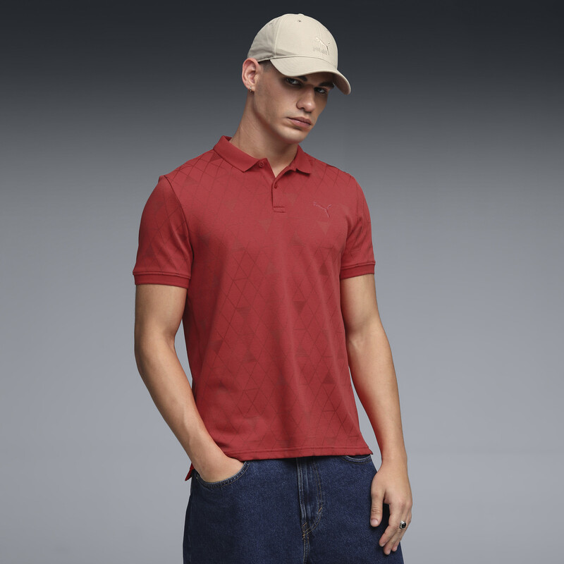 

Men's PUMA Wardrobe Essentials Jacquard Slim Polo