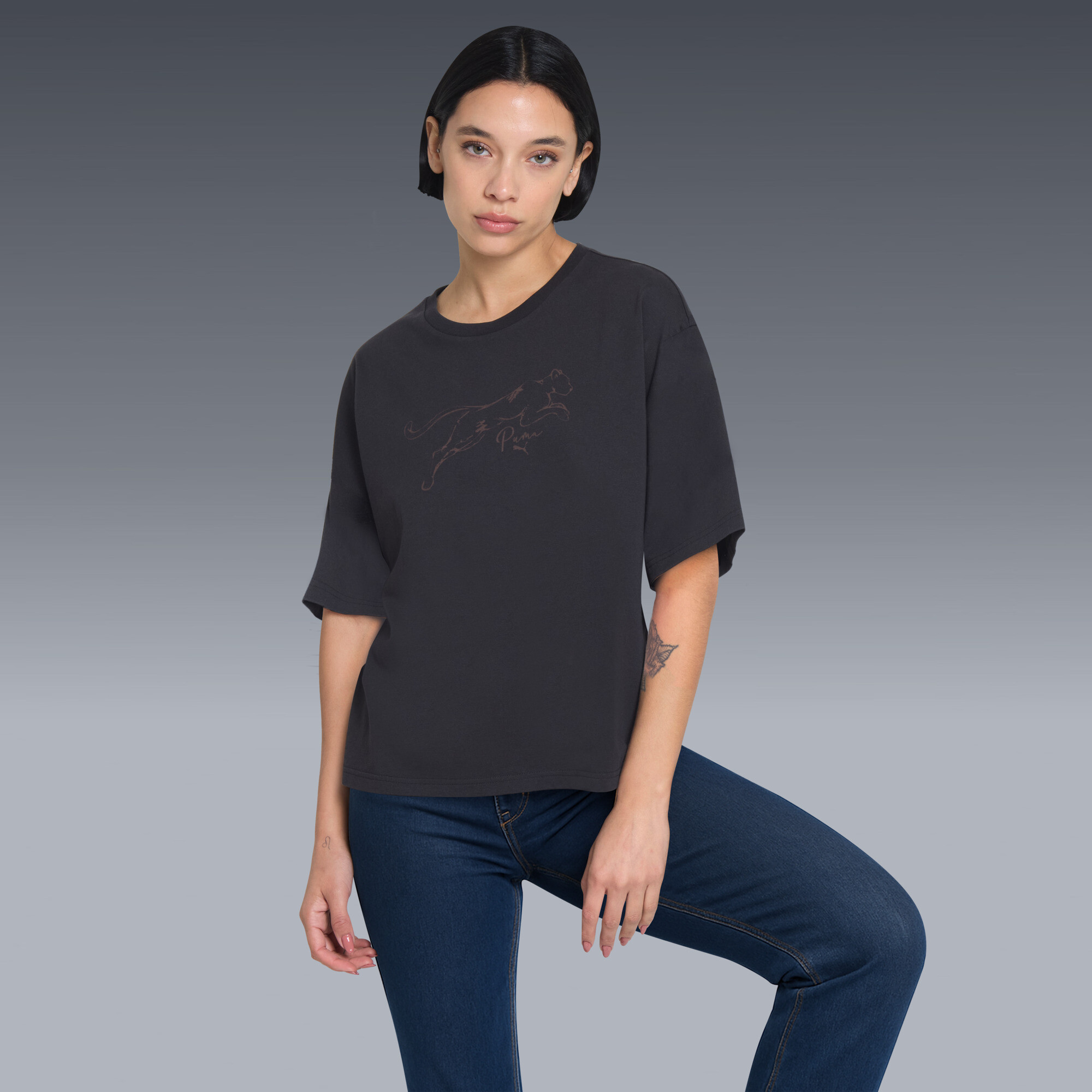 Polera Wardrobe Ess Downtown | Negro | Puma