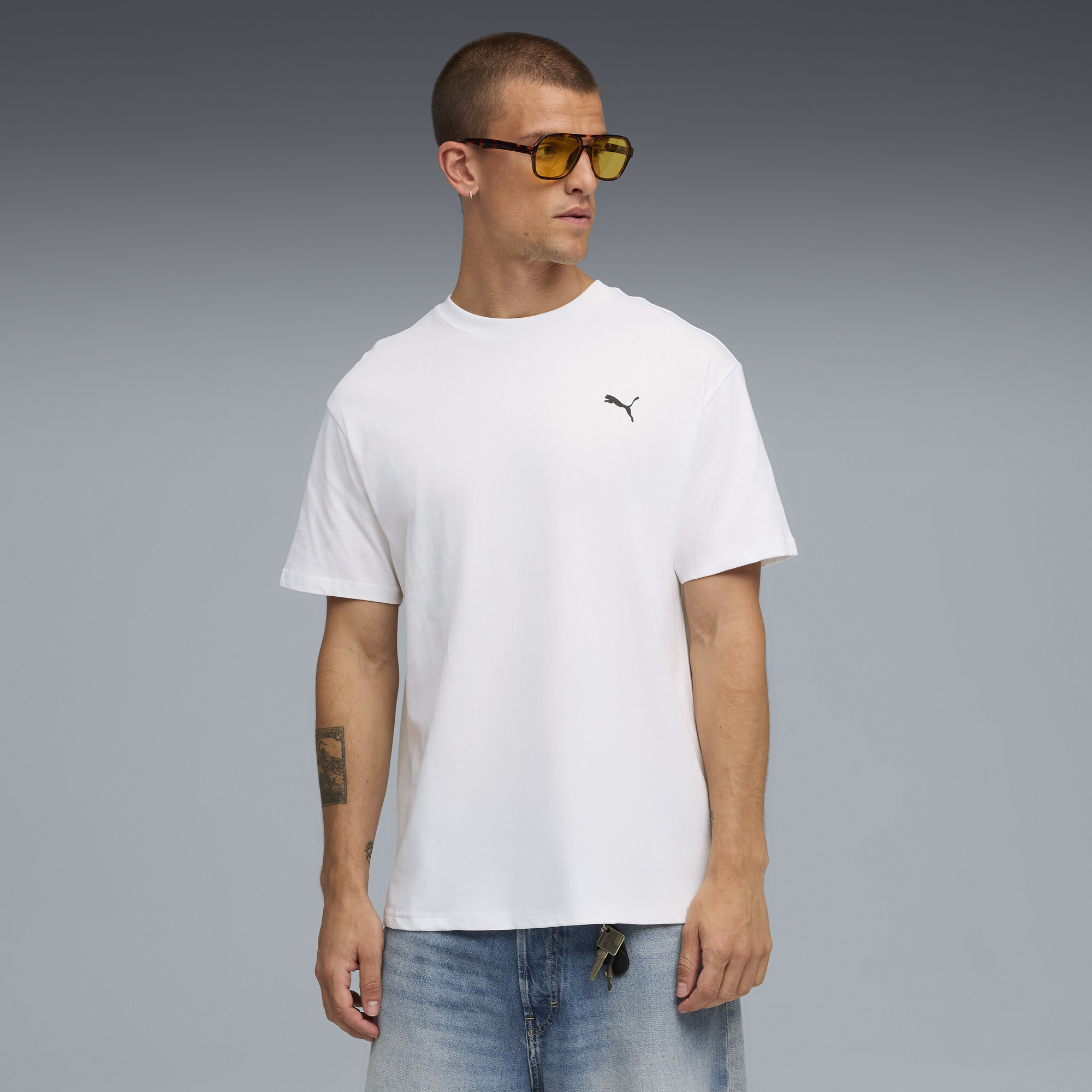 Puma Speedcat Graphic T-Shirt Unisex | Mit Plain | White | Größe: L