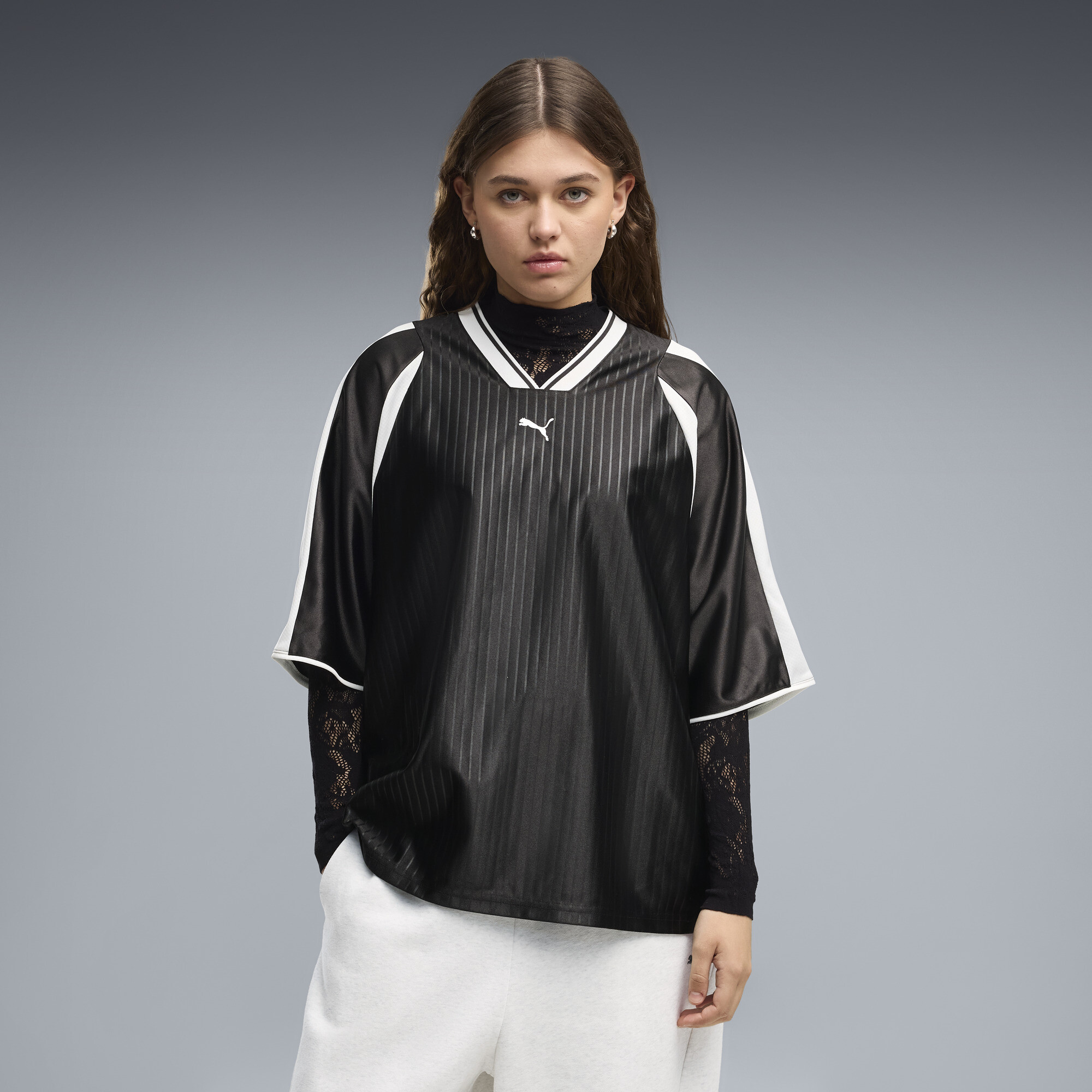 PUMA Maillot de football oversize T7 Femme Vêtements Jaune - vue 2