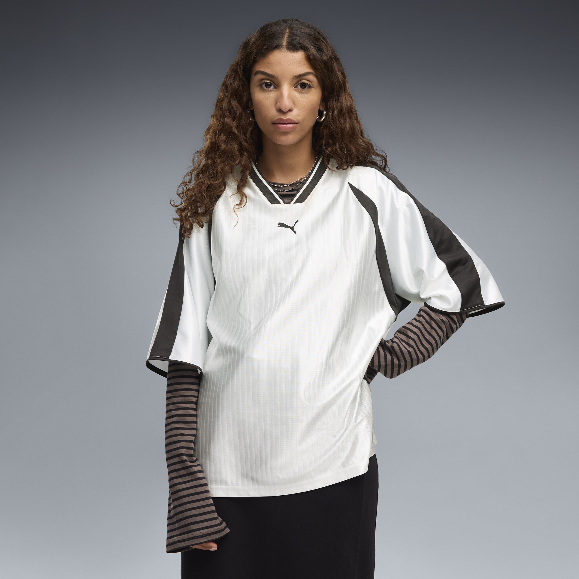 PUMA Maillot de football oversize T7 Femme Vêtements Jaune - vue 3