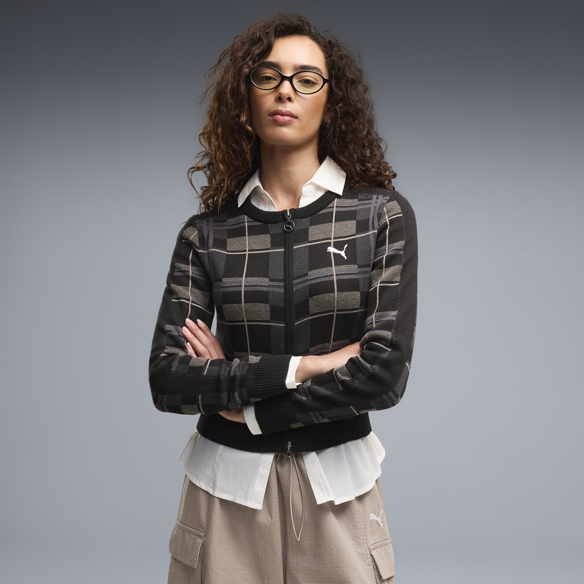 Cárdigan tejido T7 corte semiajustado para mujer