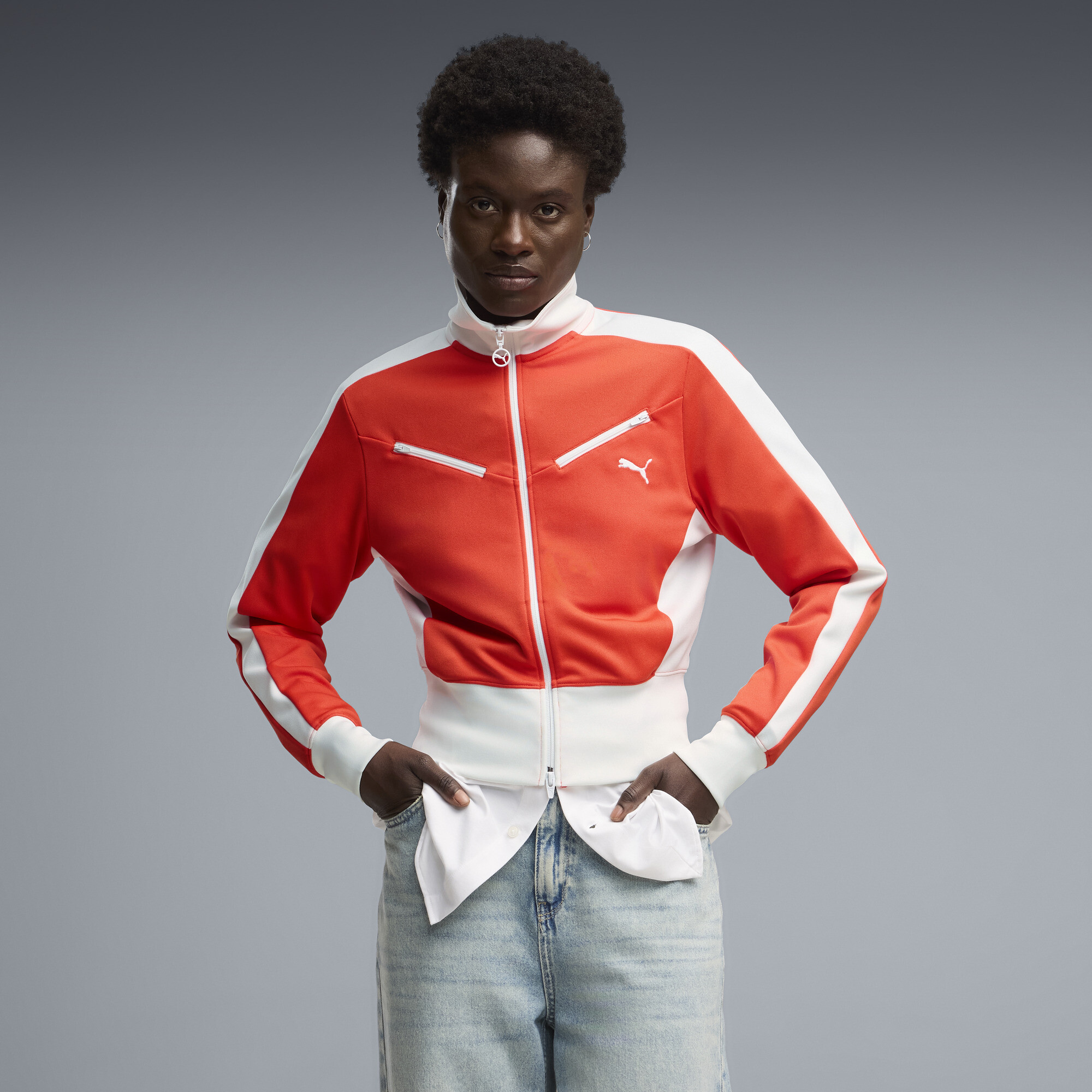 PUMA Veste de survtement rtro T7 Femme Accessoires Rouge XL 80 €