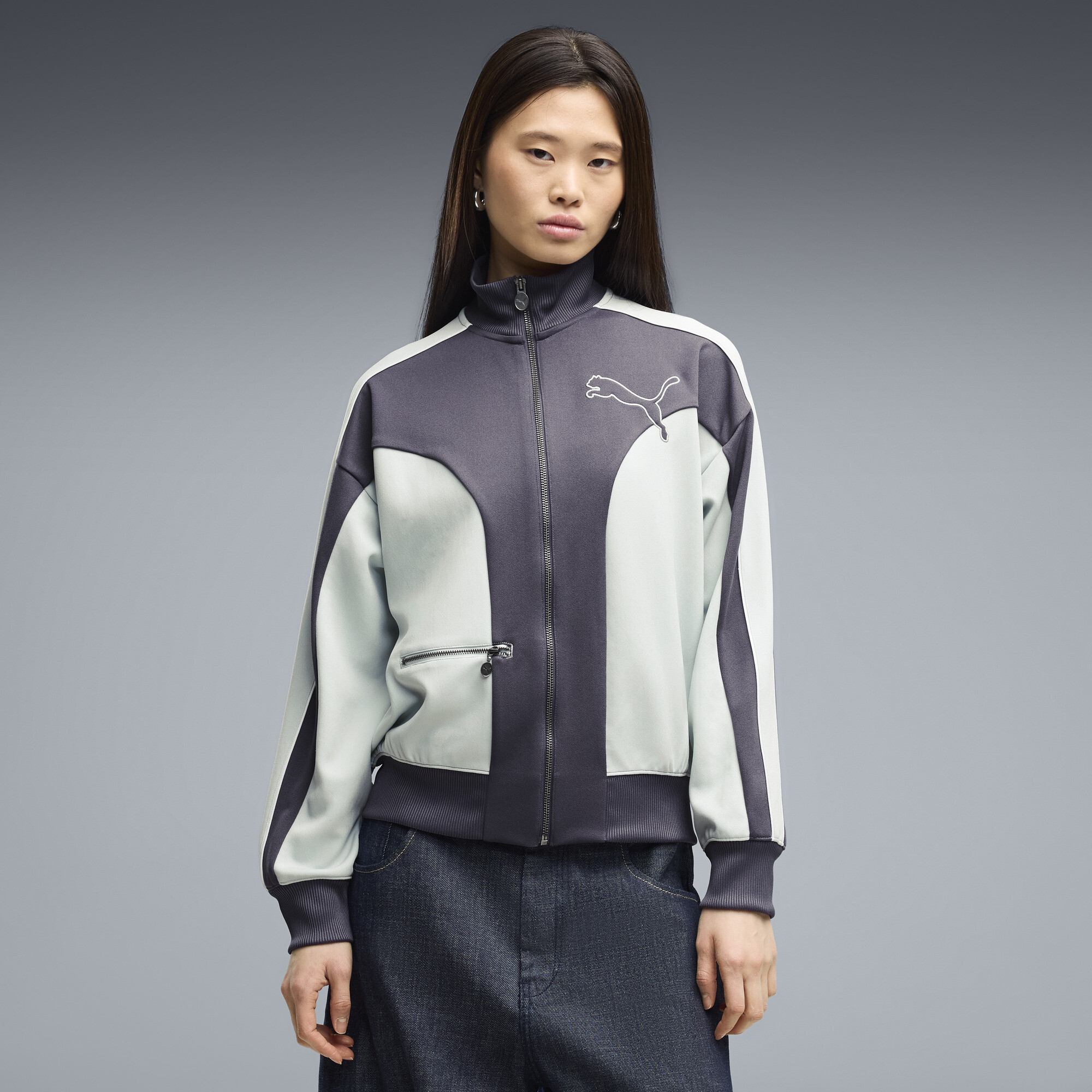 PUMA Veste de survtement dcontracte Love Of The Cat T7 Femme Vtements Gris XS 90 €