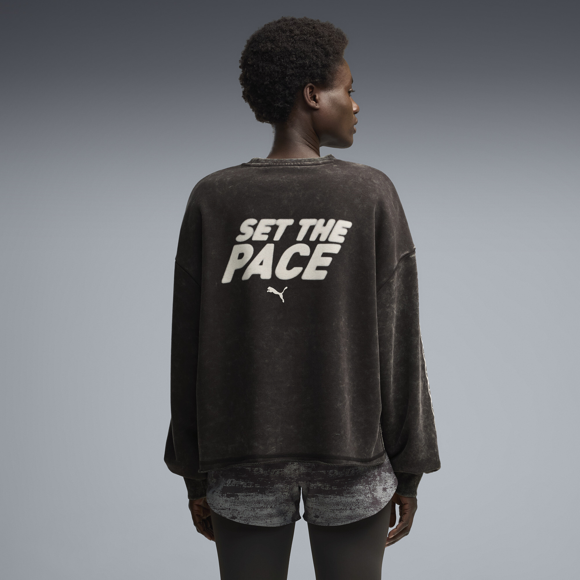 Polerón oversize Run Culture Collective para mujer