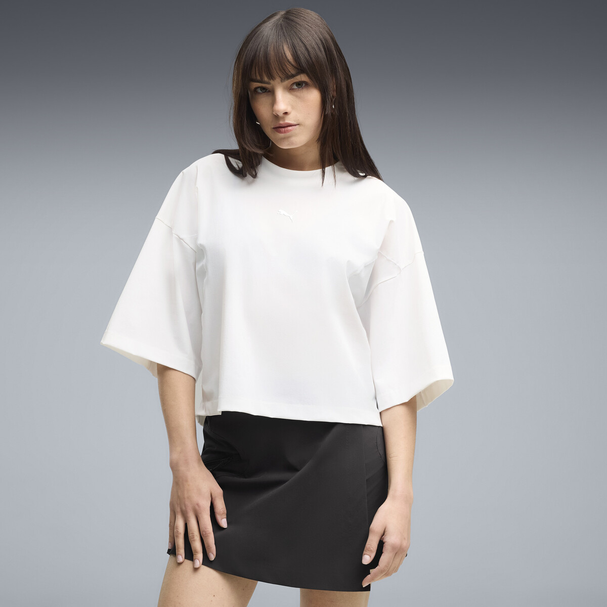PUMATECH SENSE Oversized T-Shirt Women in White, Medium