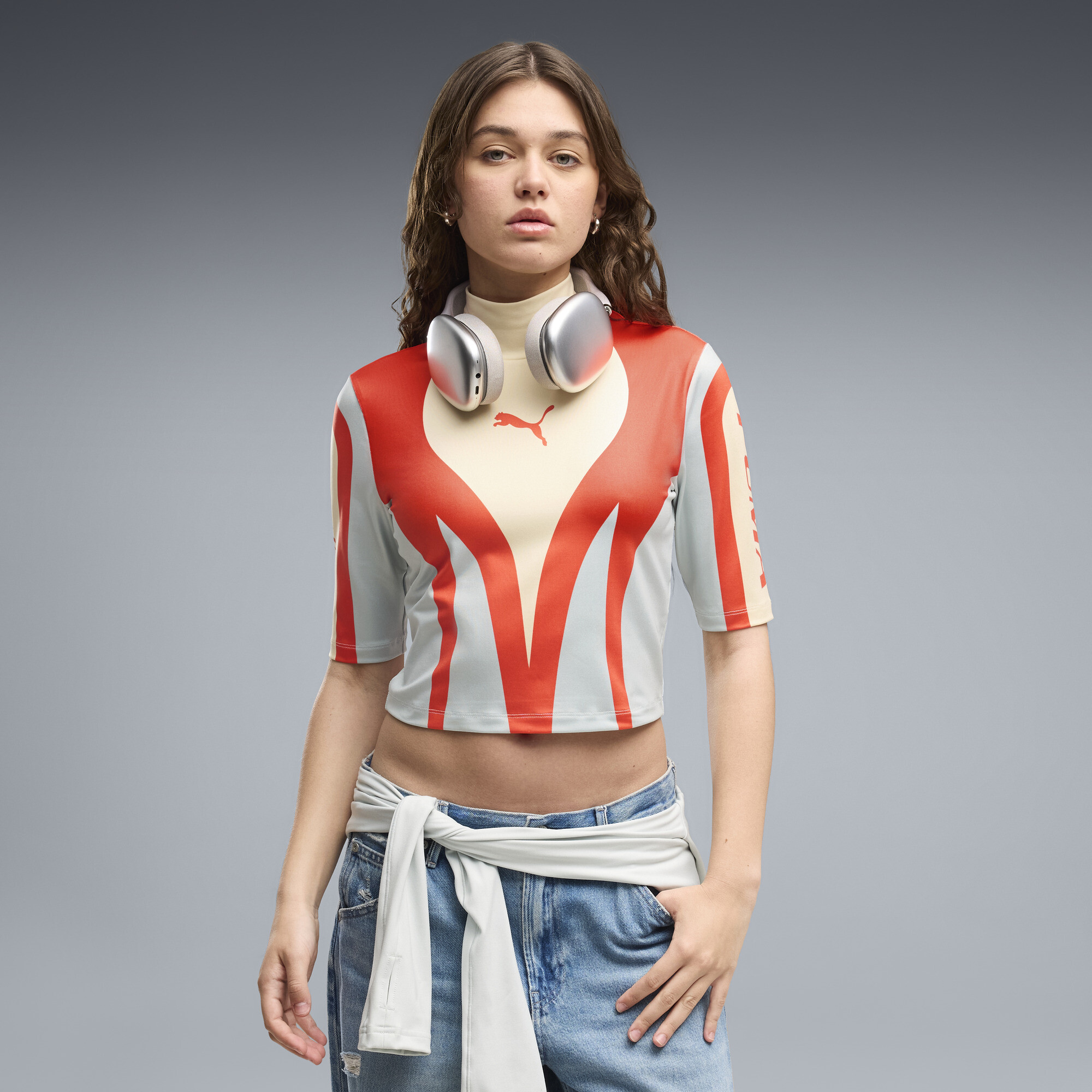 FUTURE.PUMA.ARCHIVE Moto Tight Top Damen, Kleidung, Gelb, M