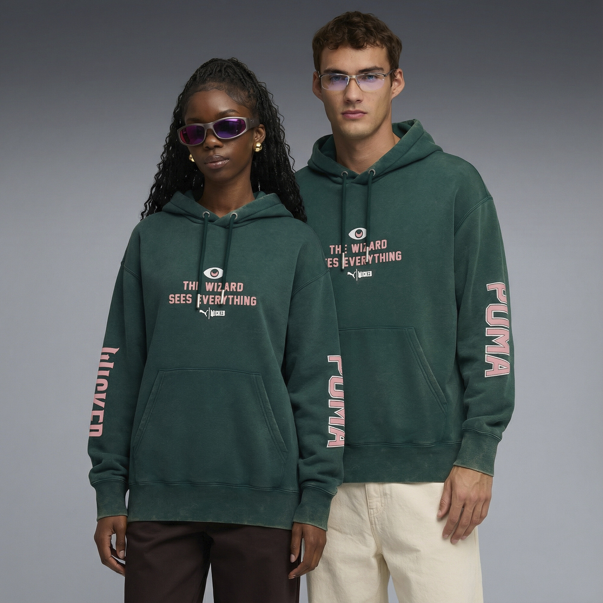 Puma X Wicked oz Fleece Hoodie In Green