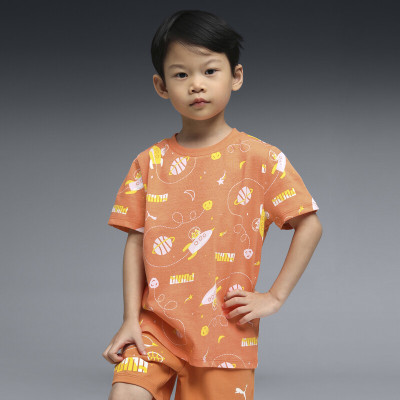 

PUMA CATSTRAUNATUTS Kids' All Over Printed Tee