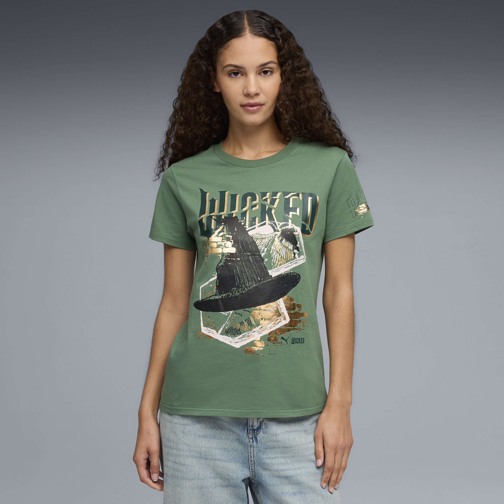 Puma X Wicked Women's Elphie T-shirt In Green