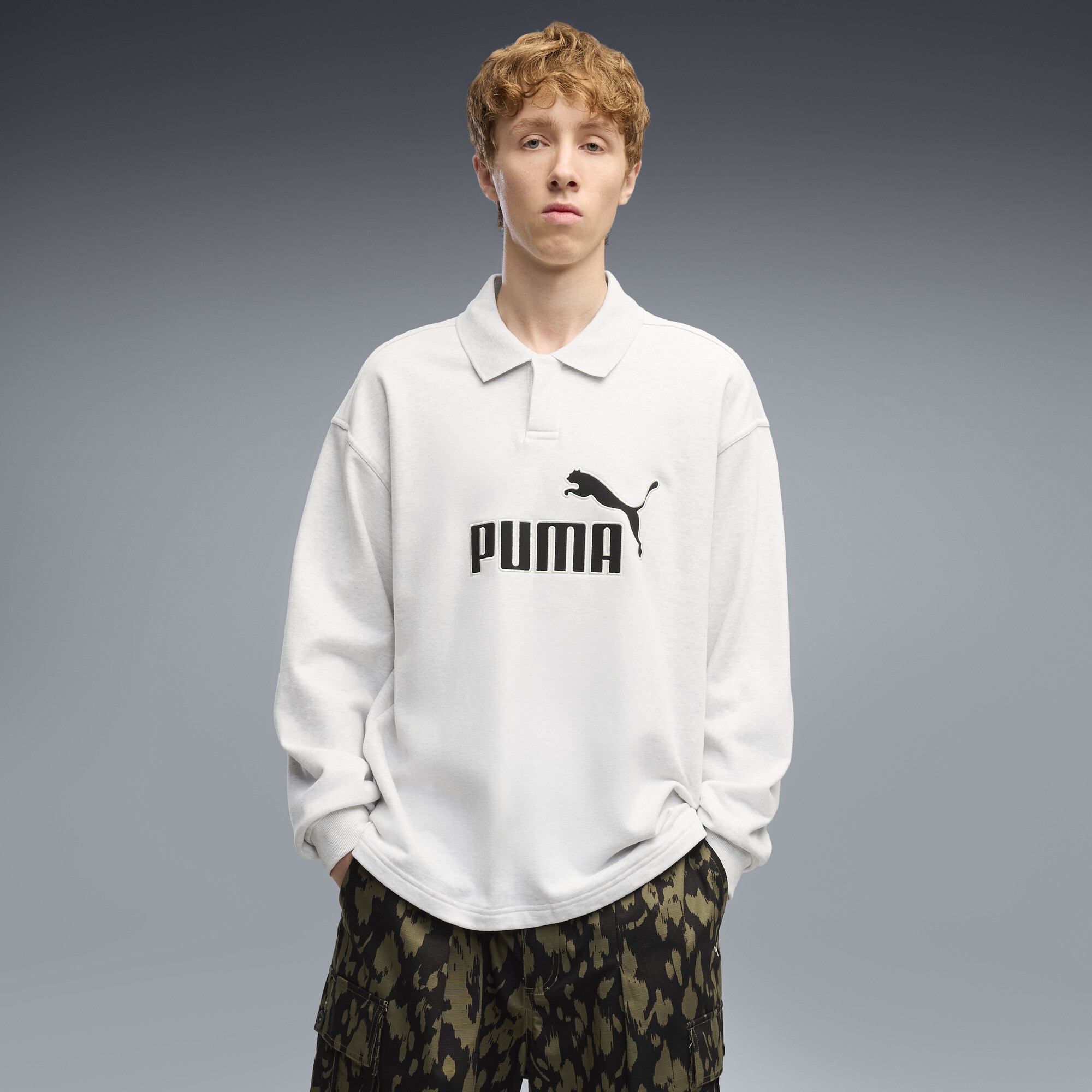 PUMA Essentials Elevated No. 1 Relaxed Polo Herren, Kleidung, Weiß, M