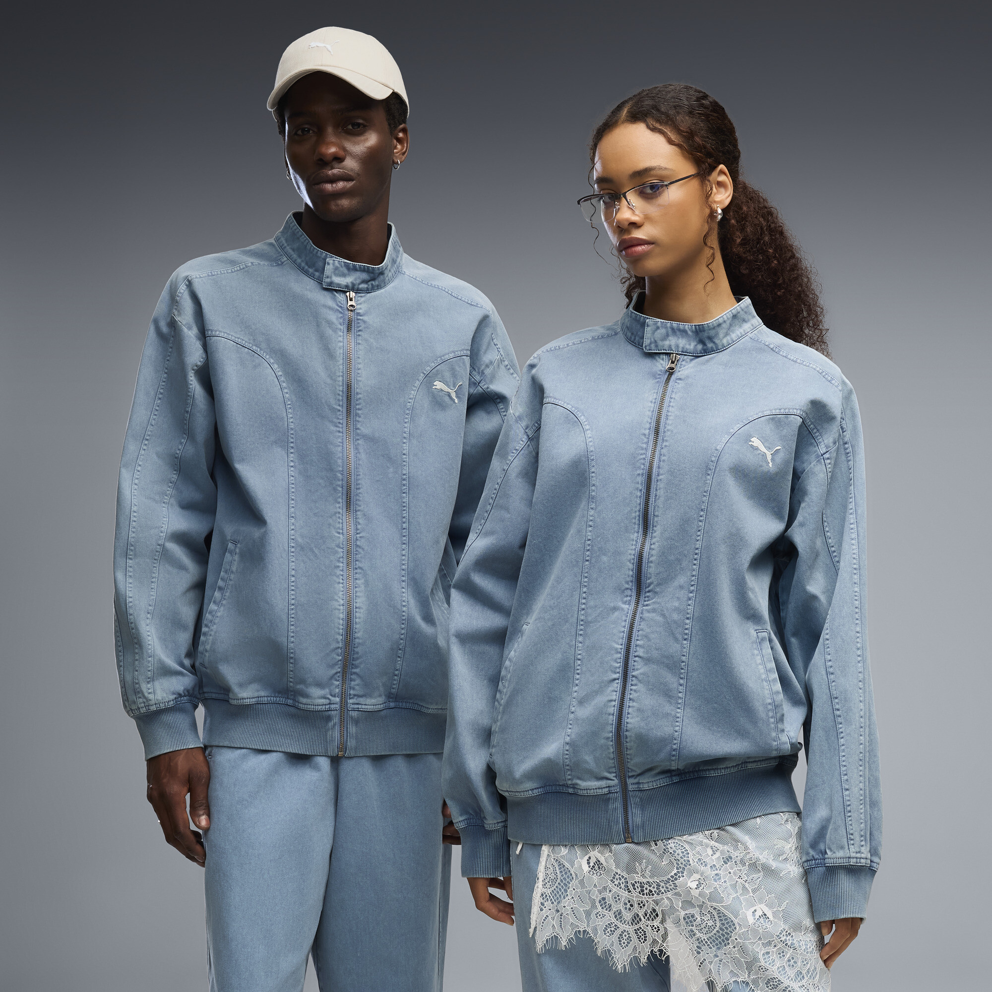 Veste de survtement dcontracte dlav T7 FUTUREPUMAARCHIVE Unisexe Vtements Bleu XS 90 €
