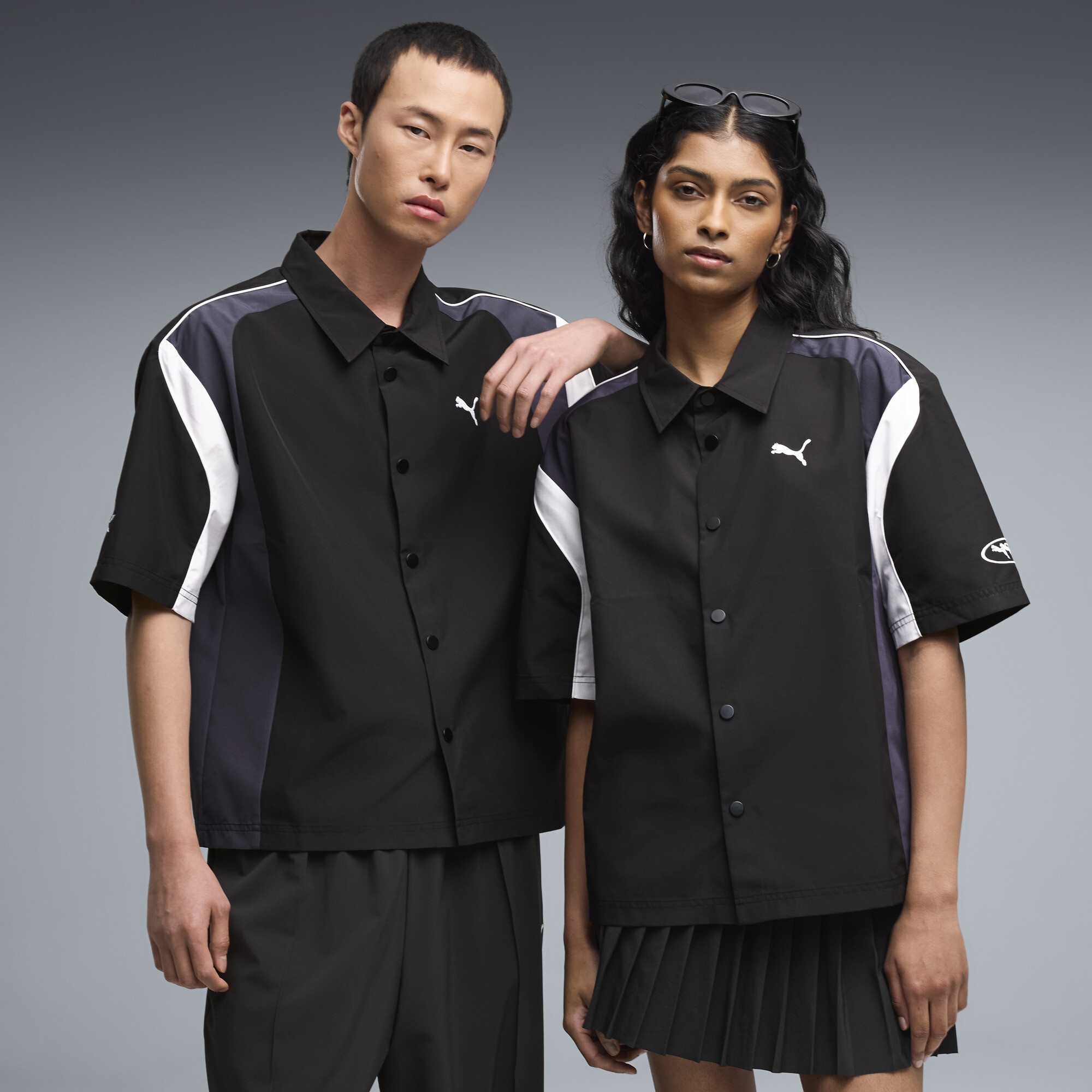 FUTURE.PUMA.ARCHIVE Boxy Motoshirt Uniseks, Zwart, Maat L