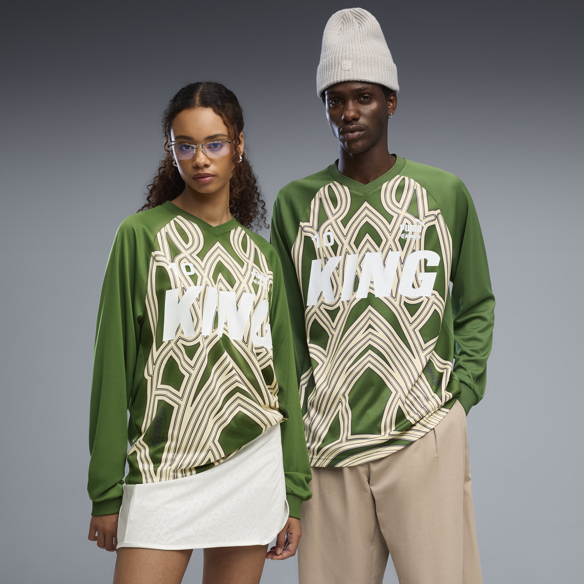 minimum)FAKE LONDON GENIUS PUMA スタジャン KING Relaxed Jersey Unisex | green | PUMA South Africa