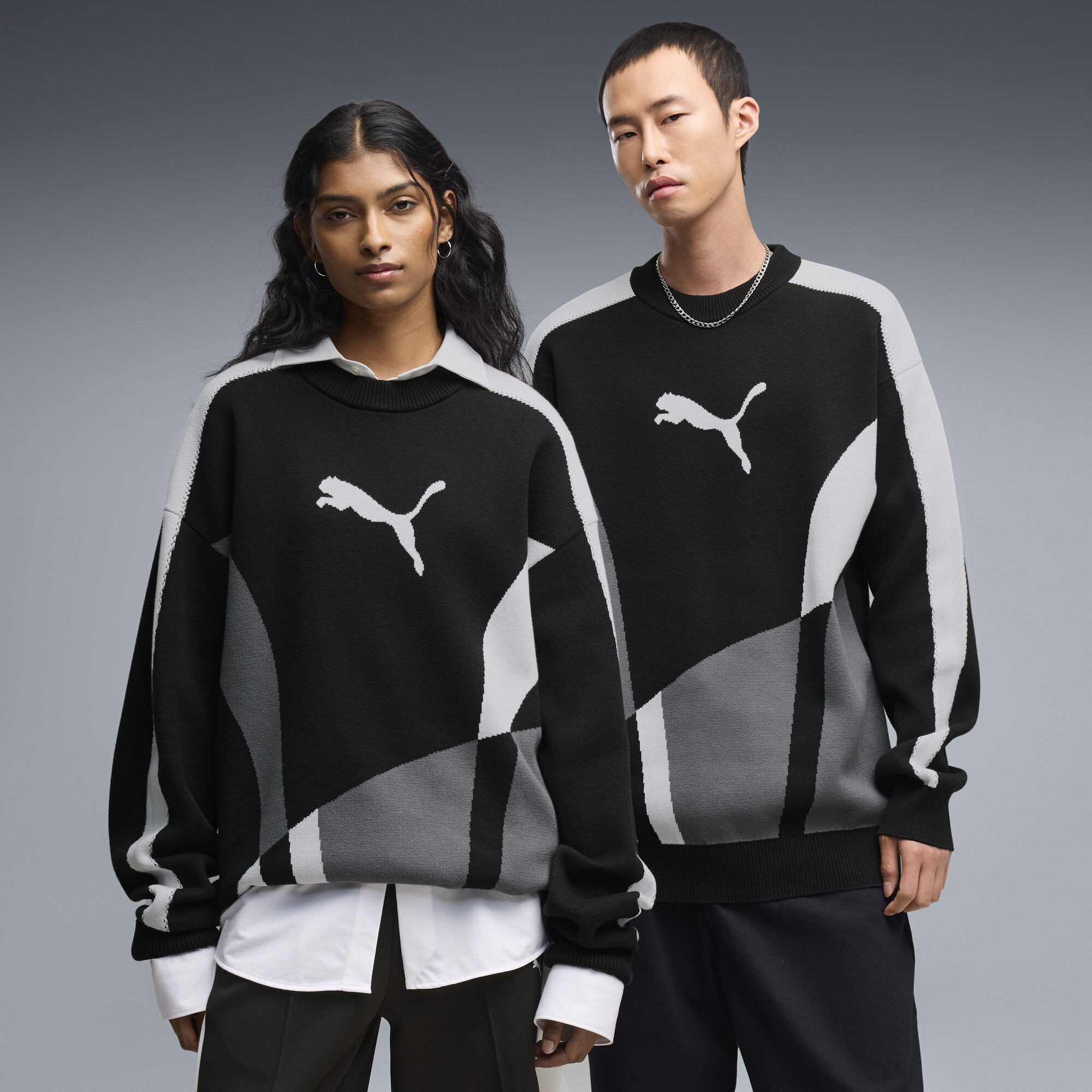 PUMA Pull en maille dcontracte T7 Unisexe Vtements Noir XL 100 €