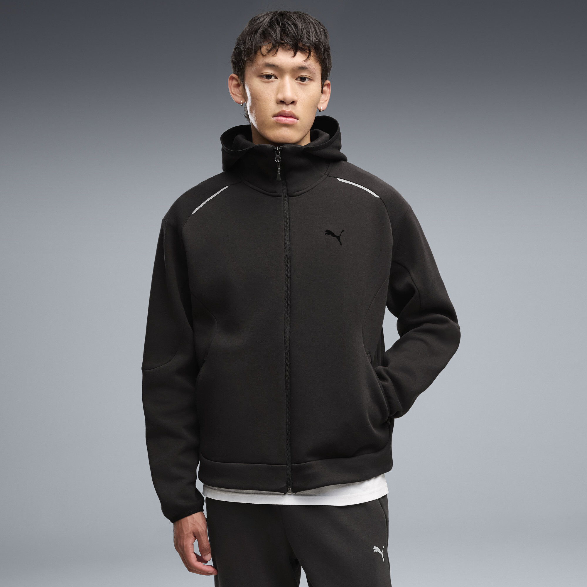 PUMATECH Relaxed Kapuzenjacke Herren, Kleidung, Schwarz, XL