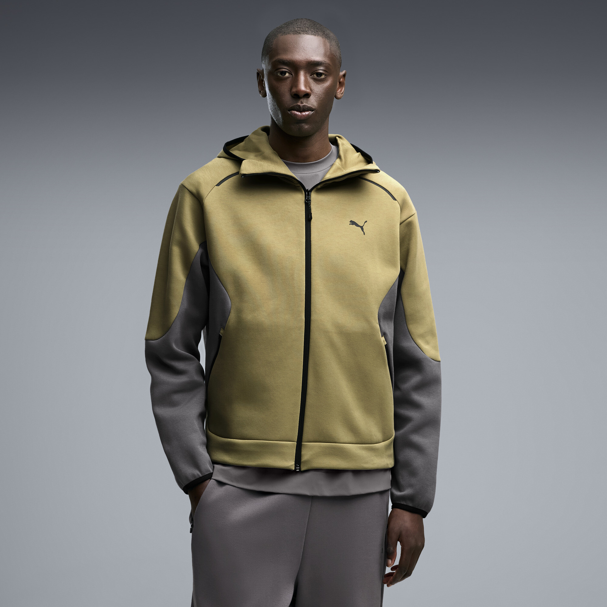 PUMATECH Relaxed Kapuzenjacke Herren, Kleidung, Braun, XL