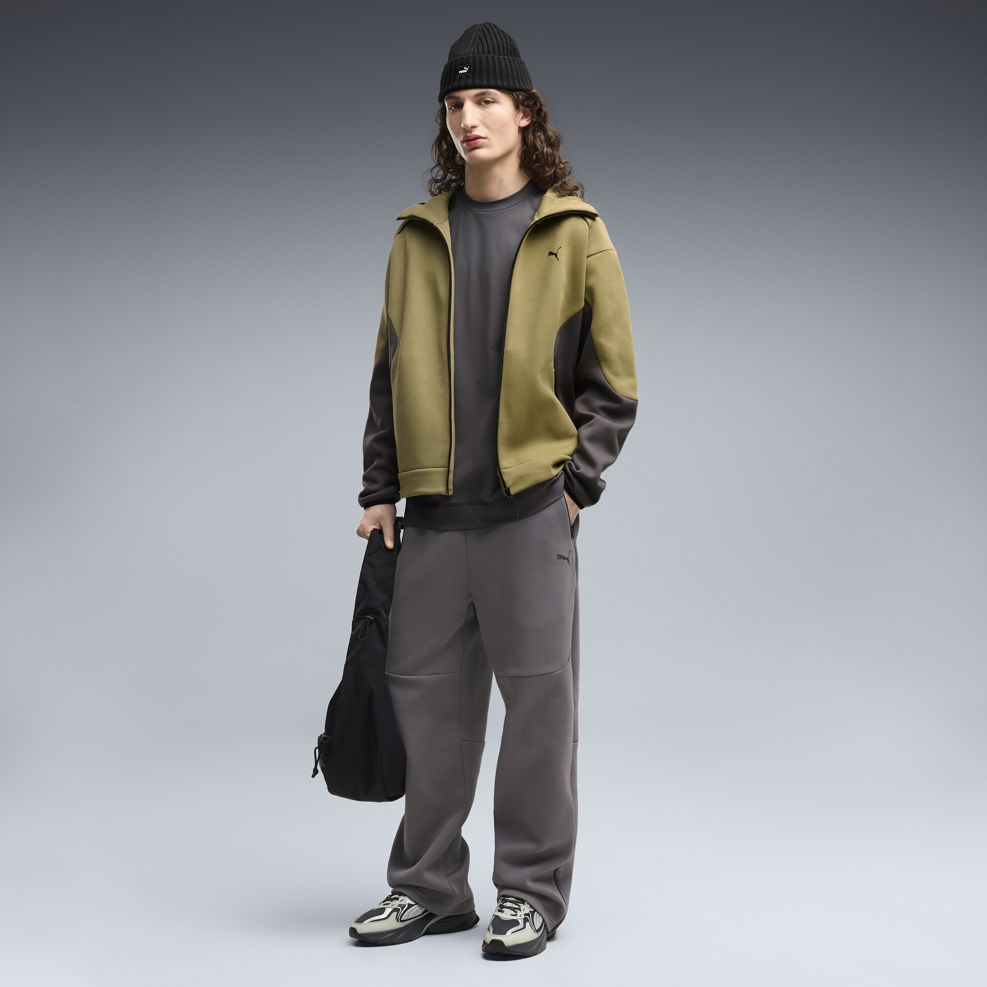 PUMATECH Oversized Hose Herren, Kleidung, Grau, M