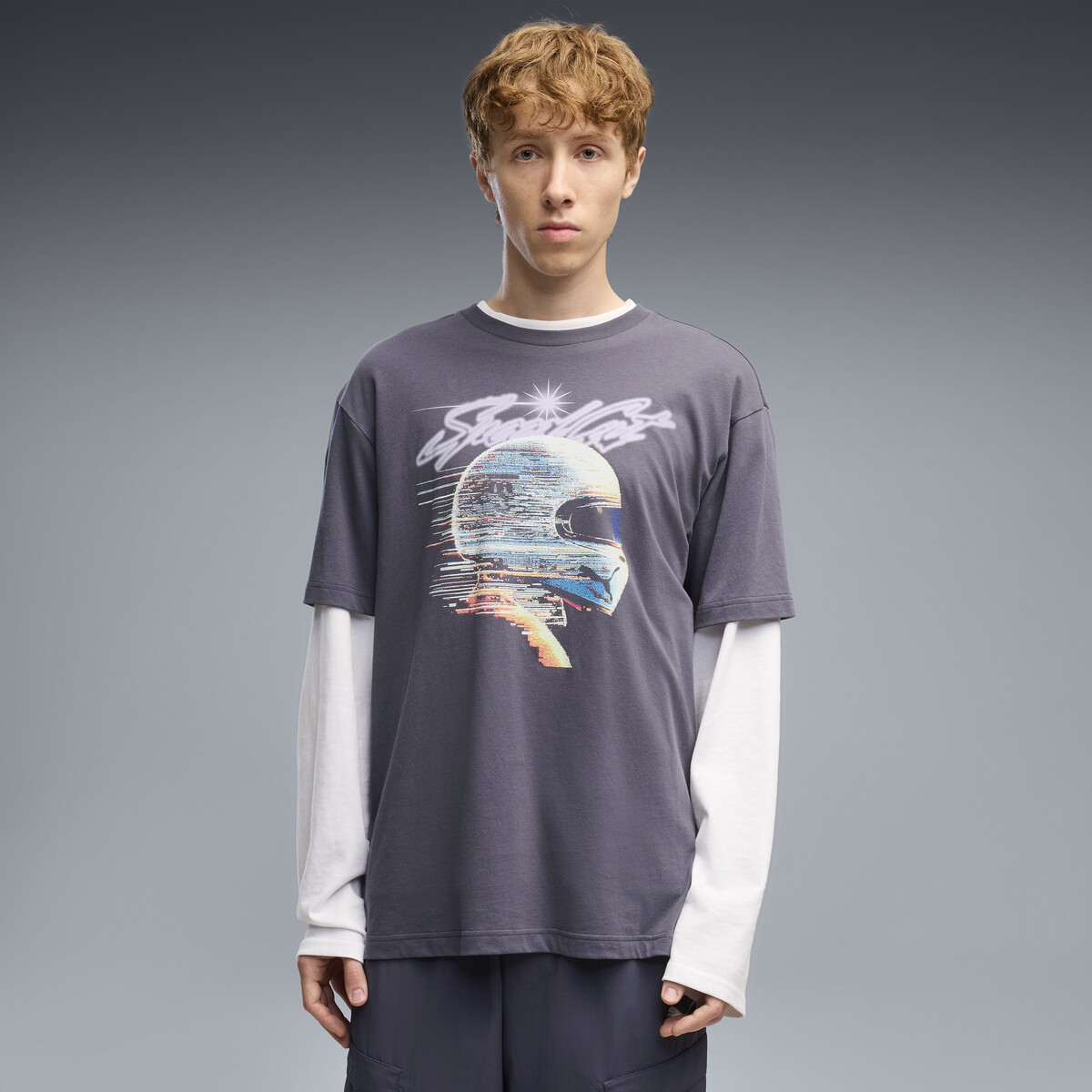 Graphics Speedcat Relaxed T-Shirt Men in Inky Depths by PUMA, Large