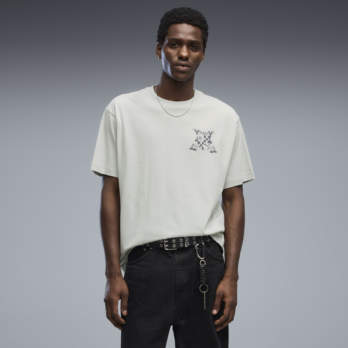 Graphic Medieval Relaxed T-Shirt Men in Créme De Mint by PUMA, XL