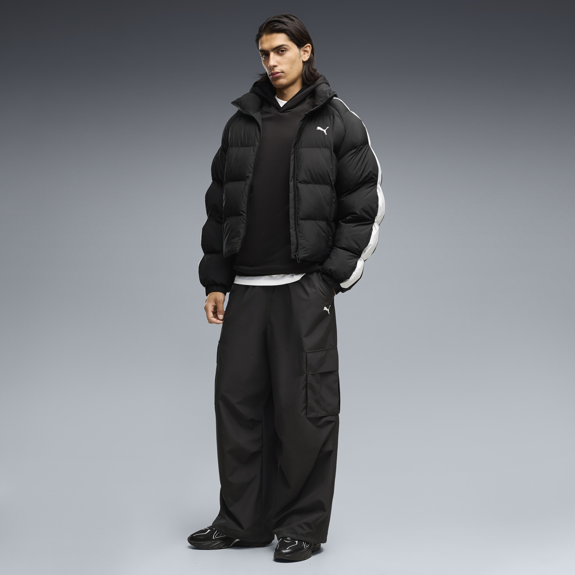 PUMA Essentials Extreme Oversized Cargohose Herren, Accessoires, Schwarz, L