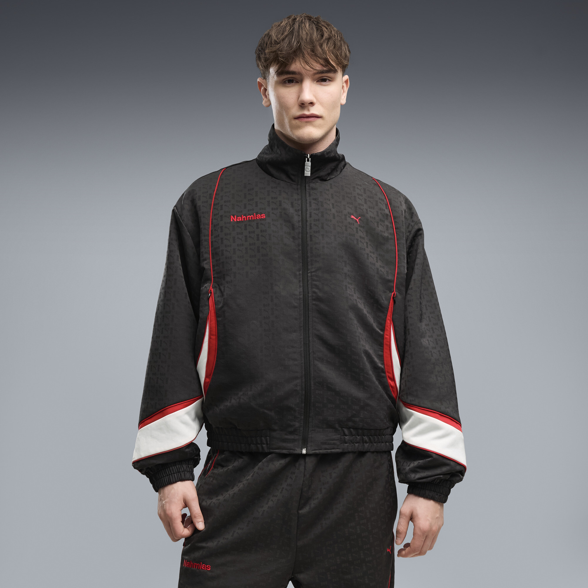 PUMA x NAHMIAS Men's CLRT Track Jacket in Black, Size S