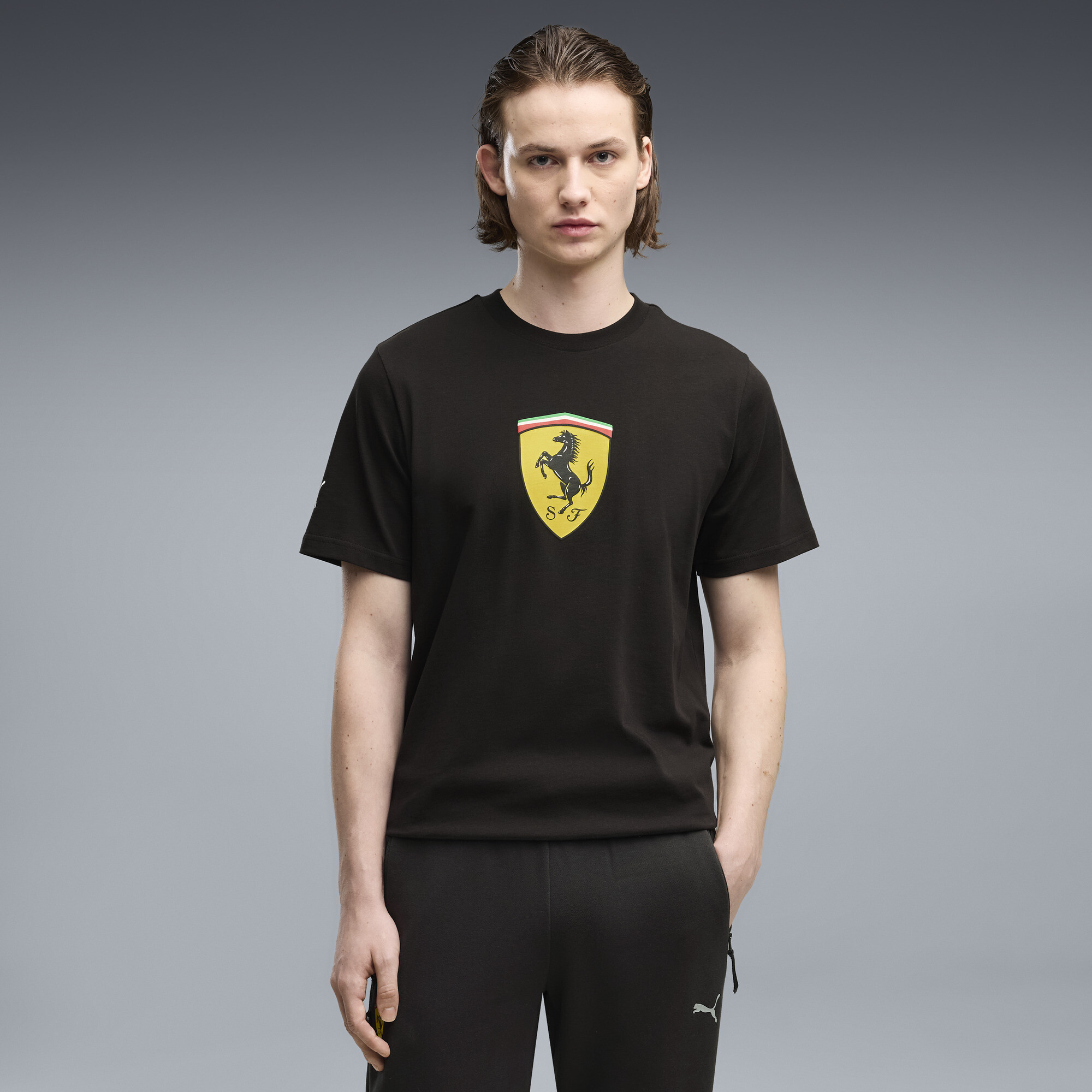 Polera Scuderia Ferrari Coloured Shield para hombre