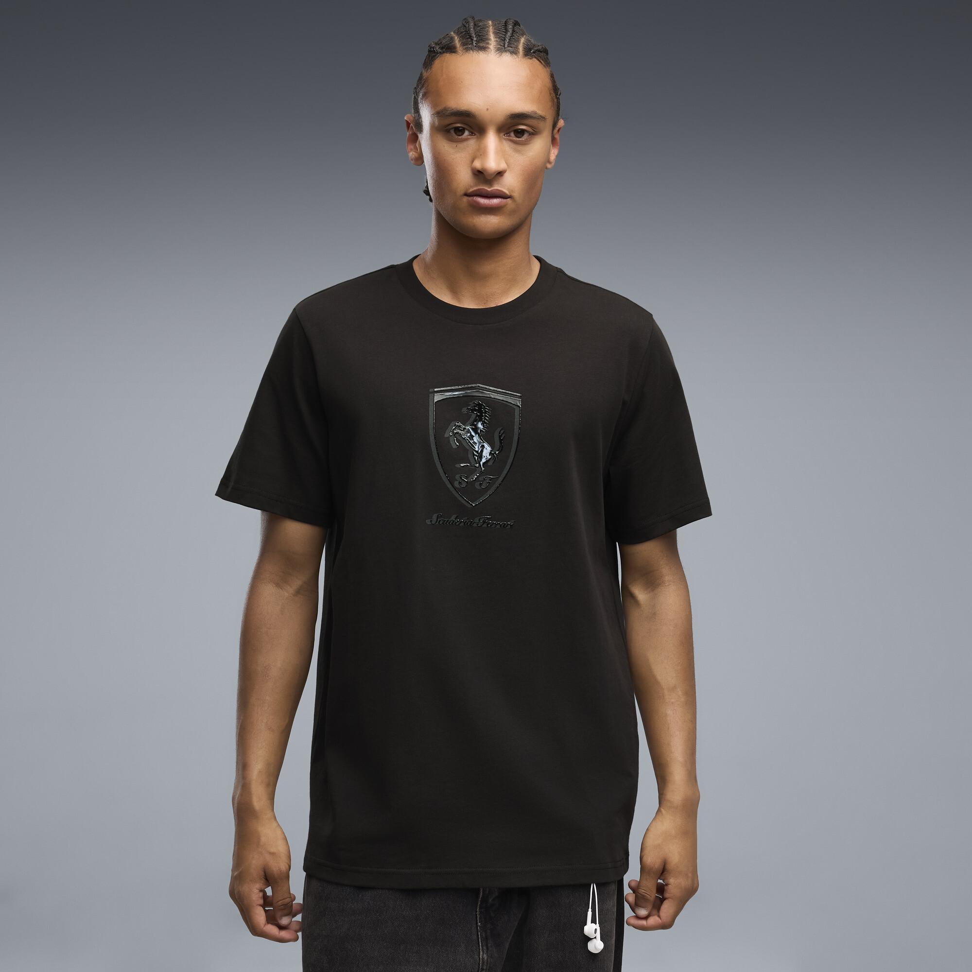 Polera Ferrari Tonal Shield para hombre