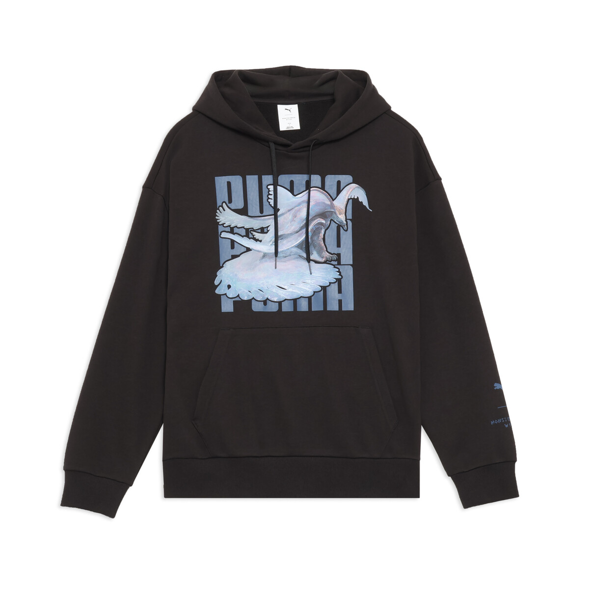 PUMA x Monster Hunter Wilds Hoodie Unisex in Black, XS